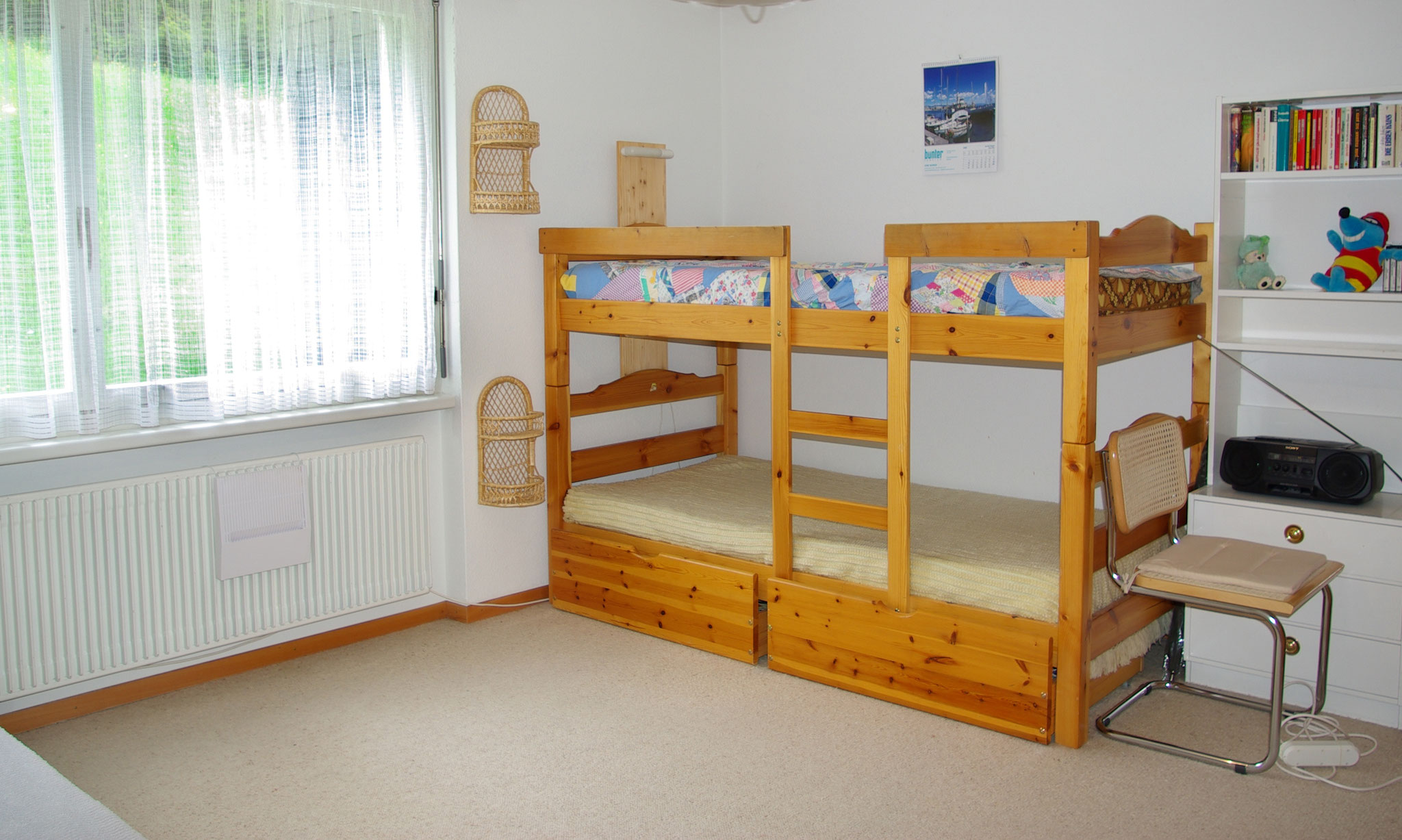 Kajütenbett im Schlafzimmer