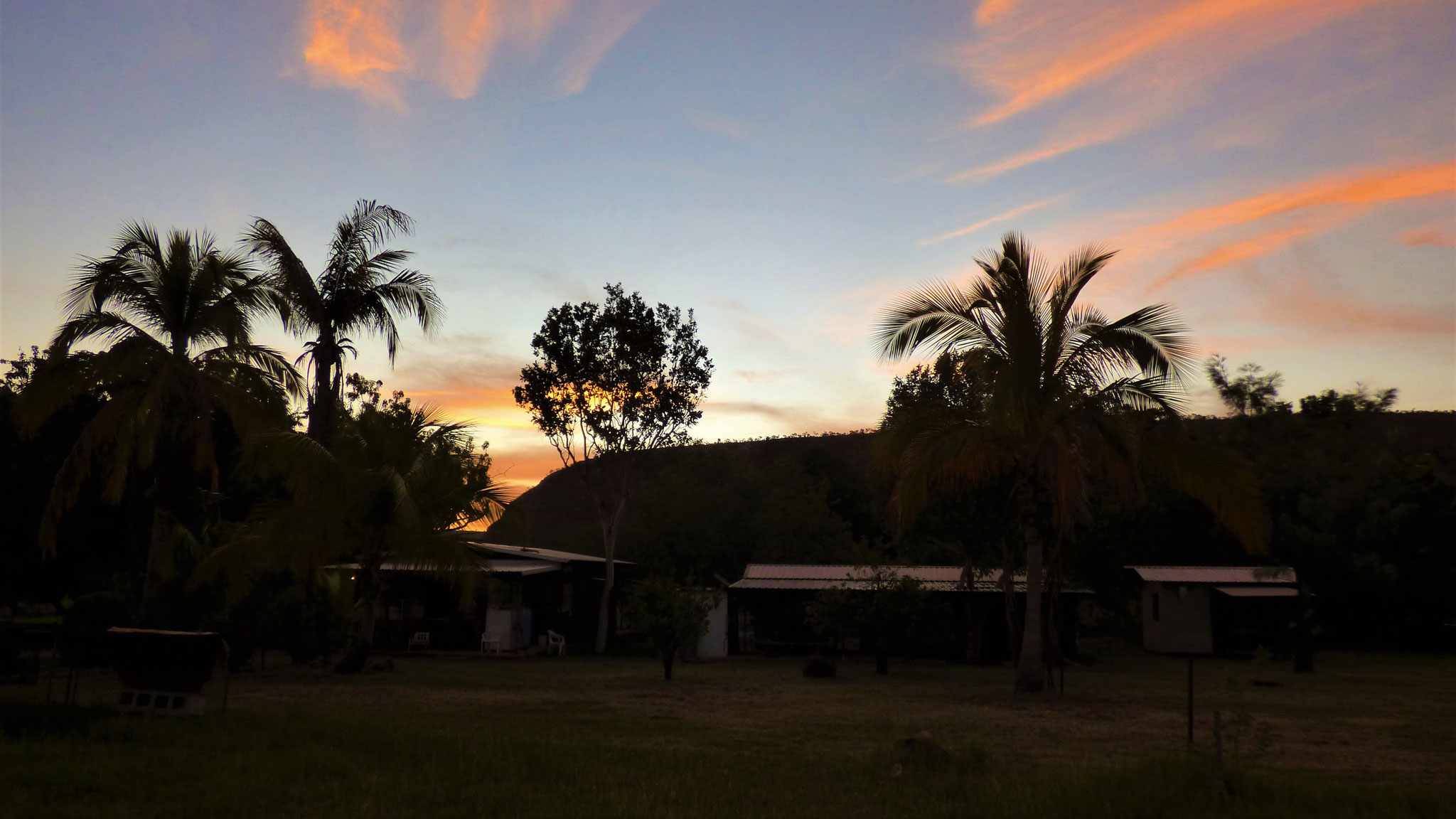 Dusk at the camp