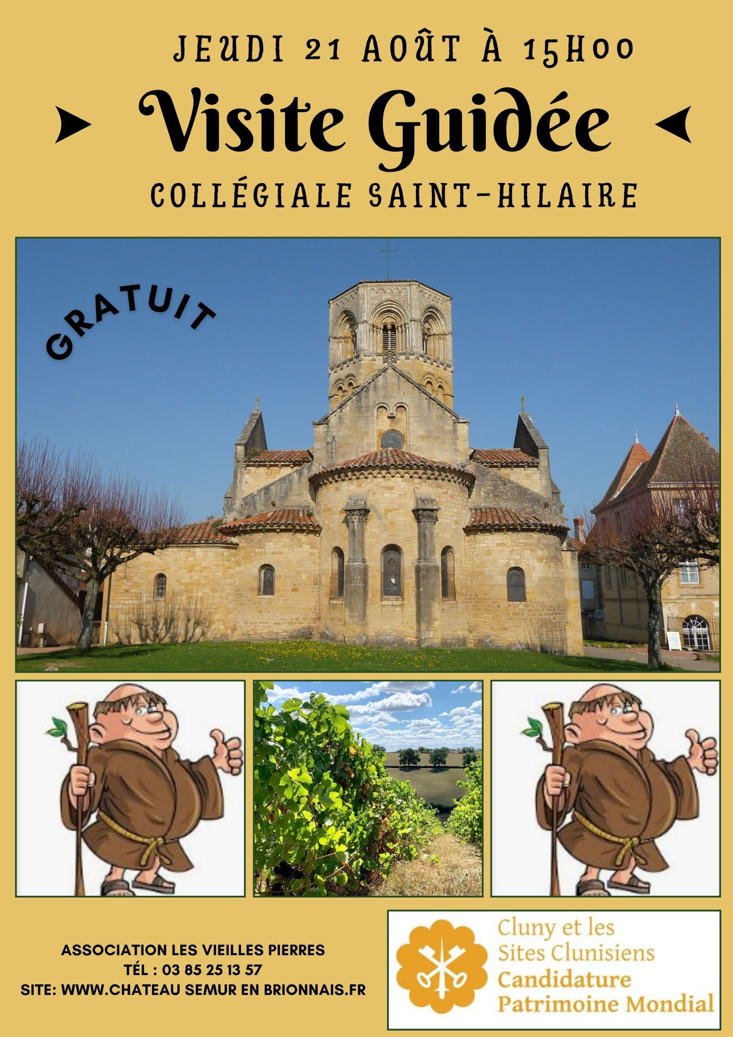 Visite guidée de la collégiale Saint-Hilaire