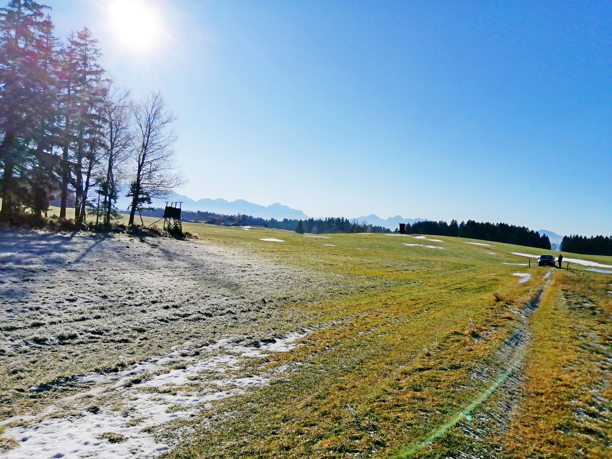 Blick vom Grundstück