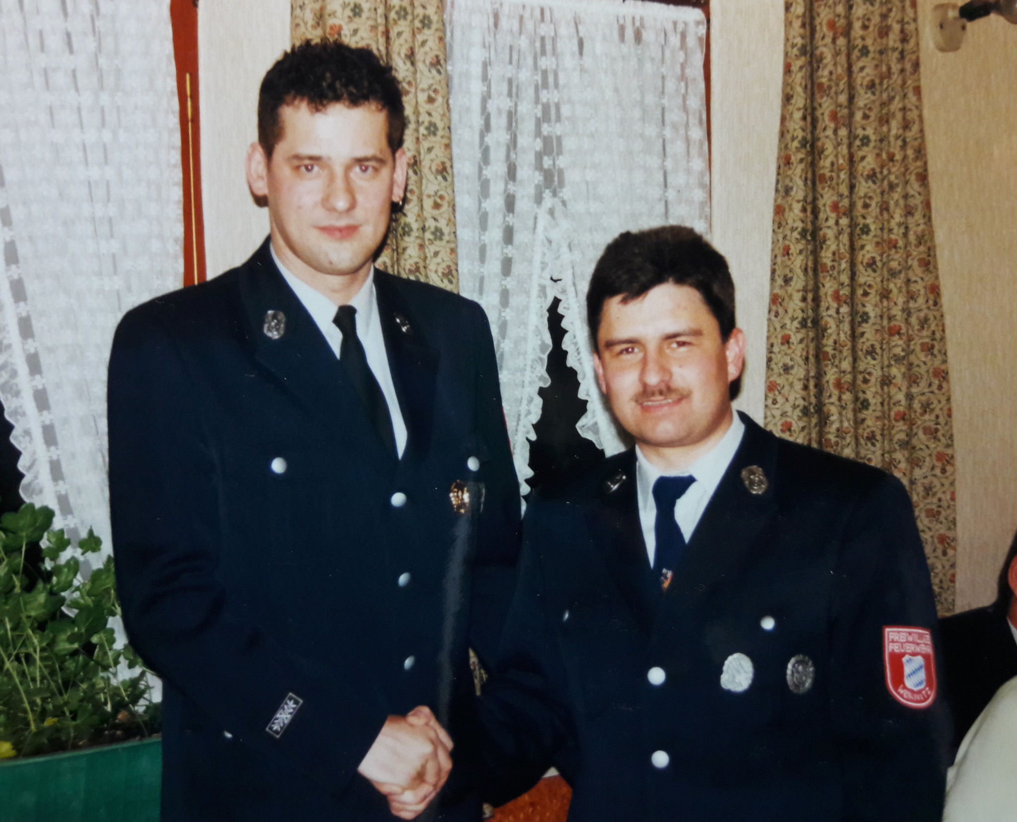 Ralf Bitter und Thomas Wörner bei ihrer Wahl 2000
