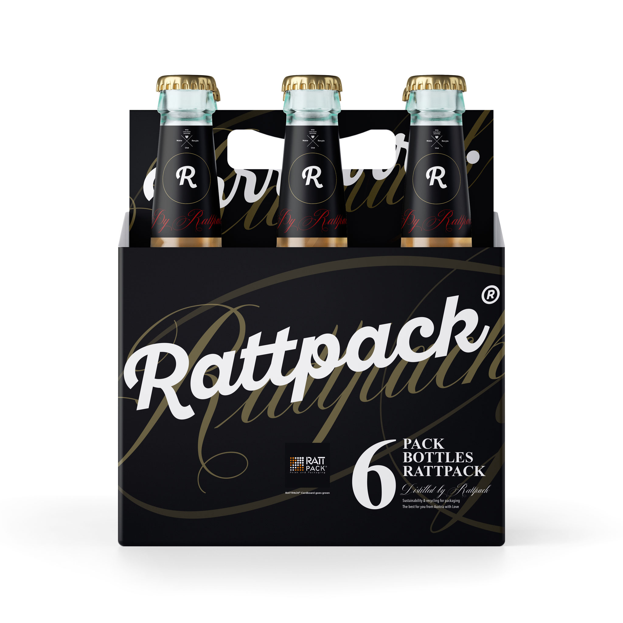 Rattpack® prints 6-pack packaging for beer, soft drinks, mixed drinks. www.rattpack.eu #FMCG for the food and beverage industry. 