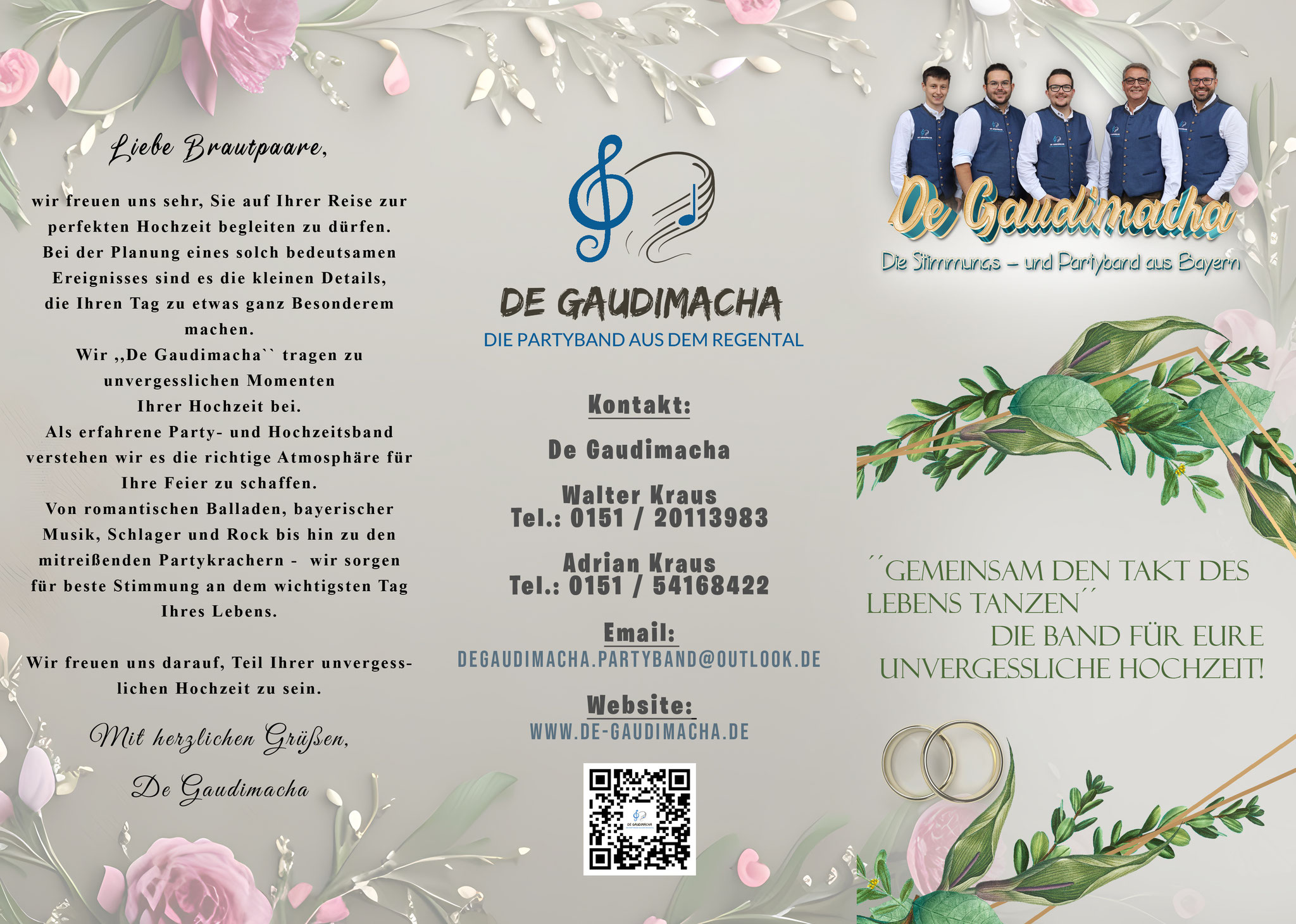 Hochzeitsflyer De Gaudimacha