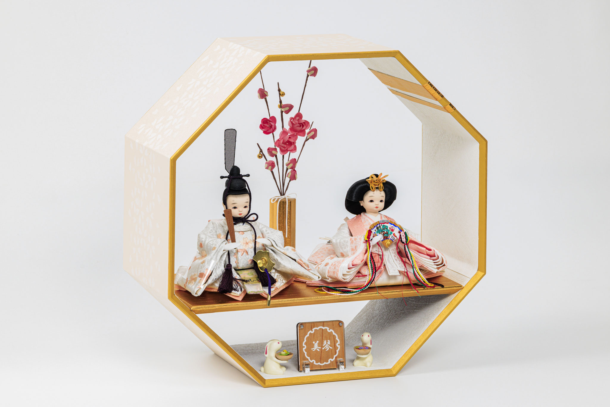 ひな2様(^^) №3352A - コンパクトなひな人形・五月人形 兜 セレクトショップ専門店