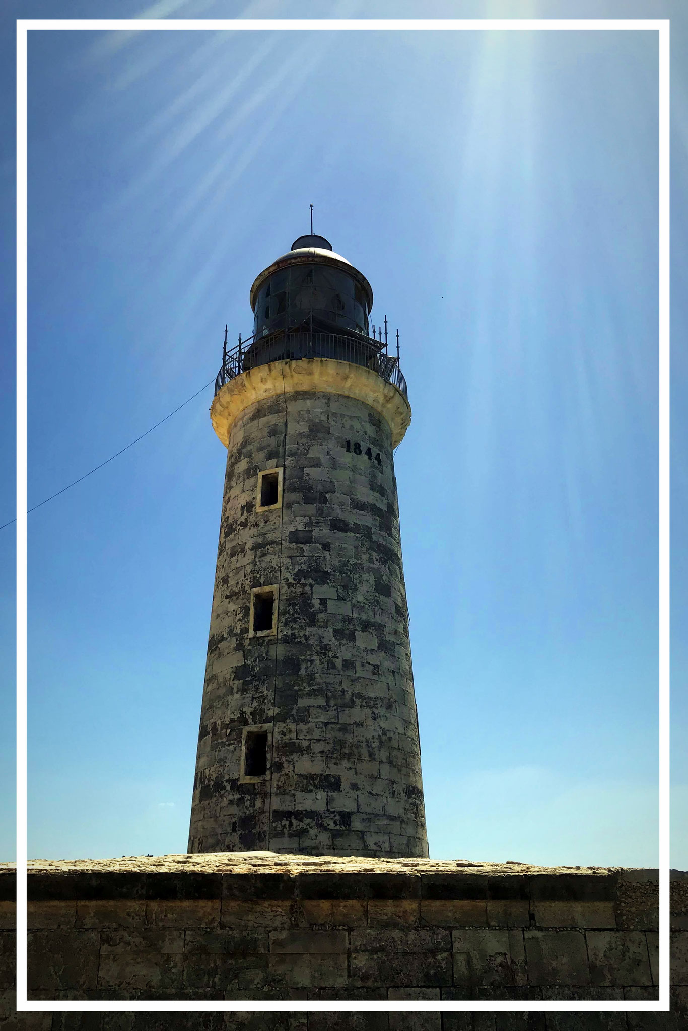 Lighthouse of the fortress Castillo de los Tres Reyes del Morro