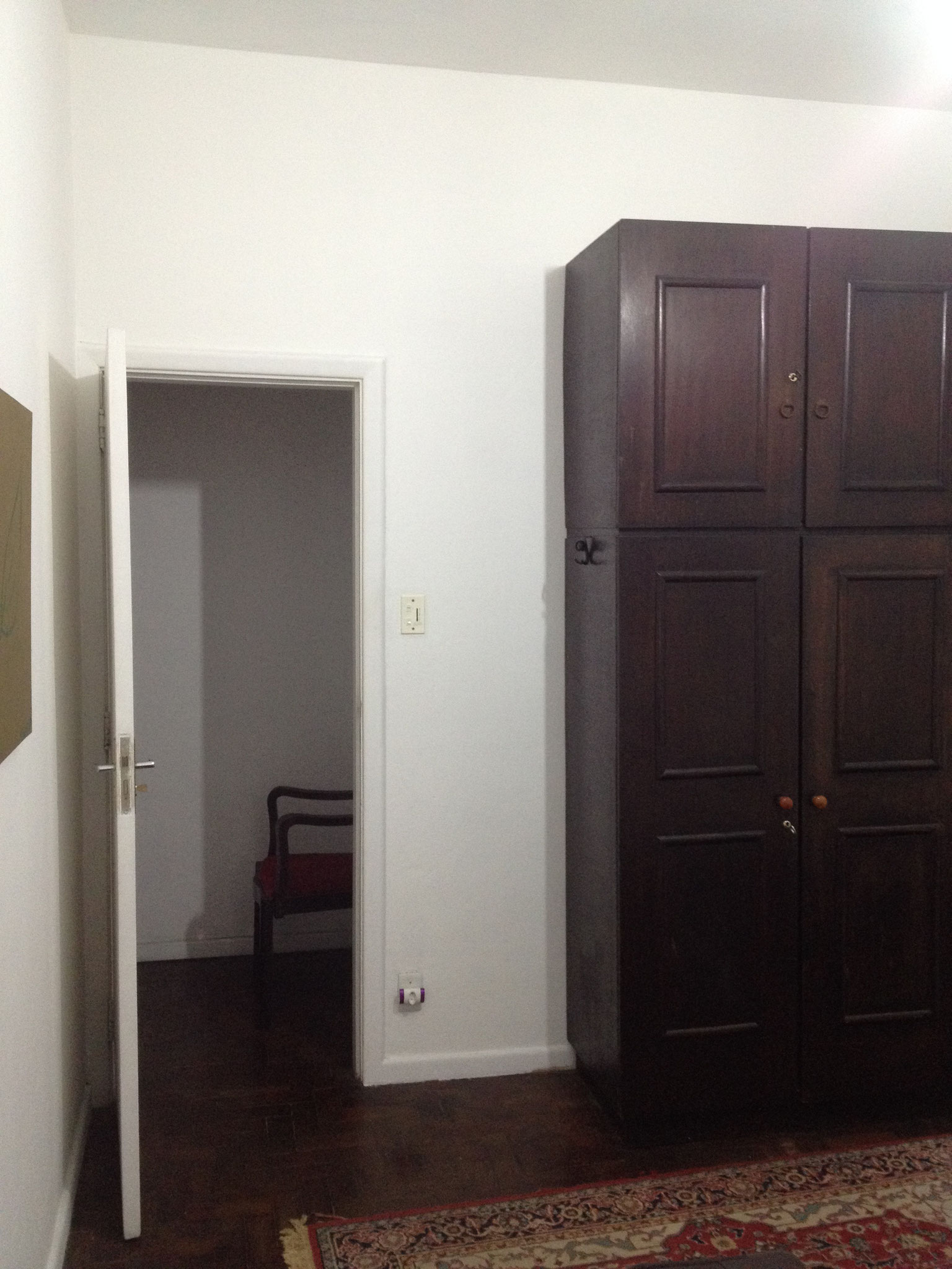 door and closet in the second sleeping room