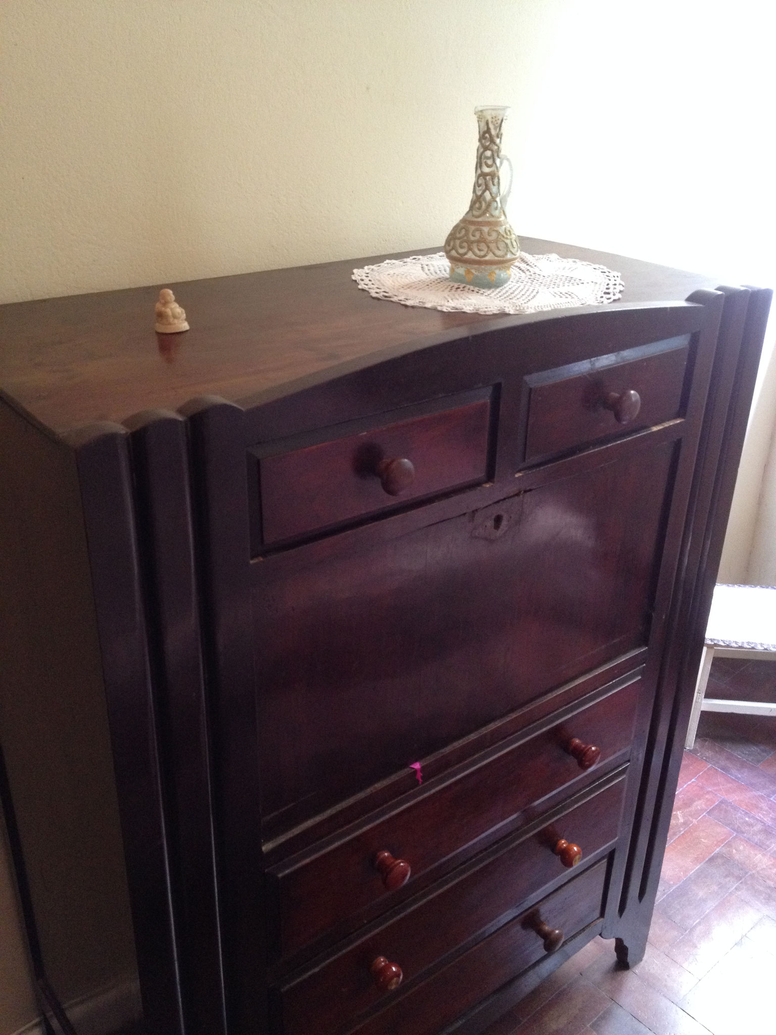 chest of drawers in the first sleeping room