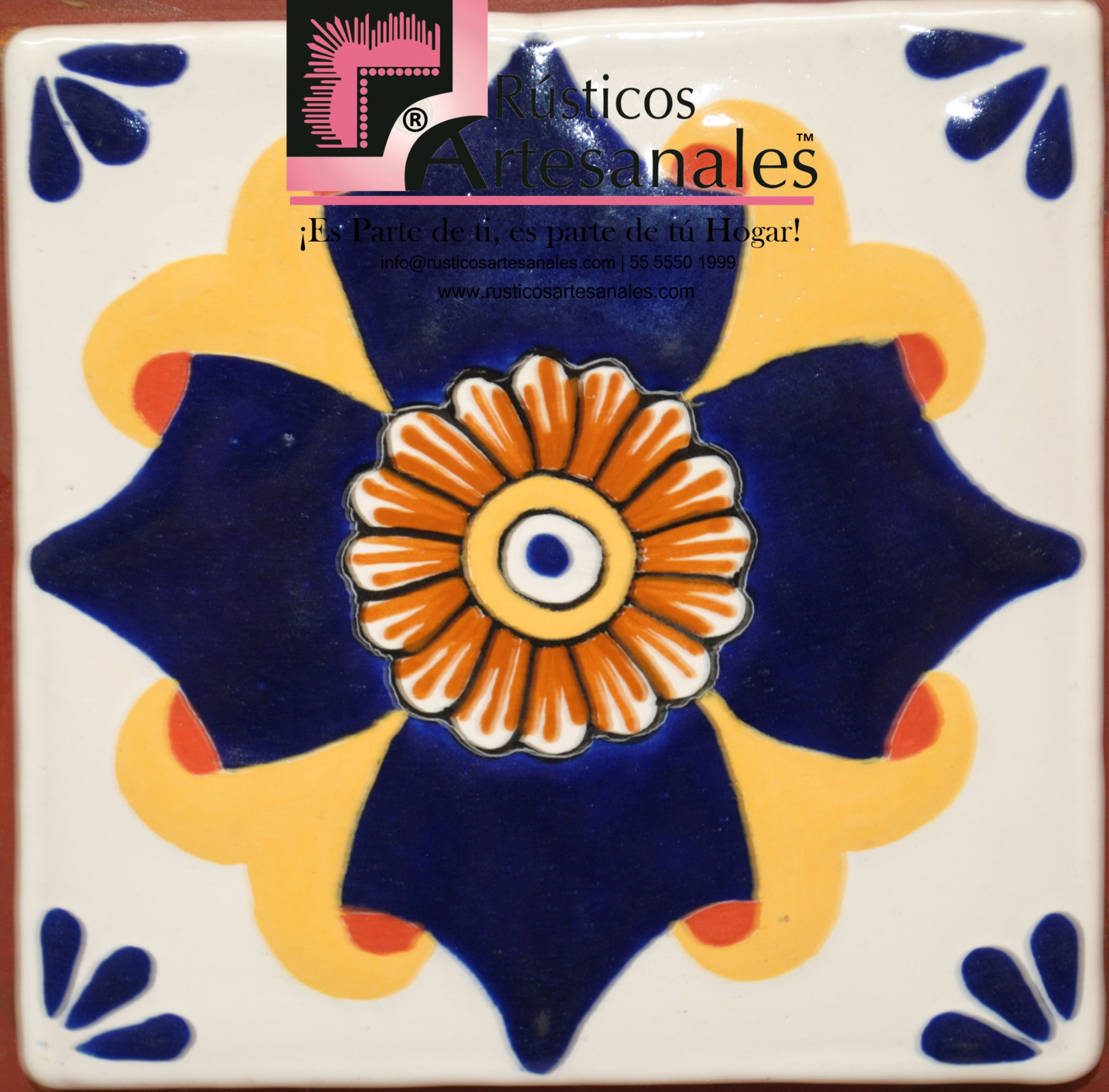 6 KANTYI. Set desde 50 Piezas. Azulejo Talavera Poblana.