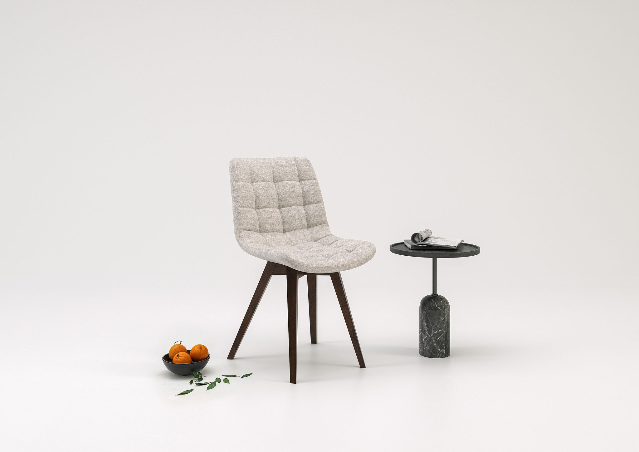 minimalist studio rendering for furniture design and marketing - Dionis Studio