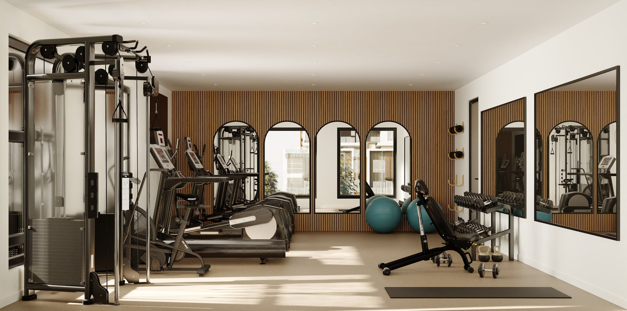 modern townhouse architectural visualization for residential development - Dionis Studio