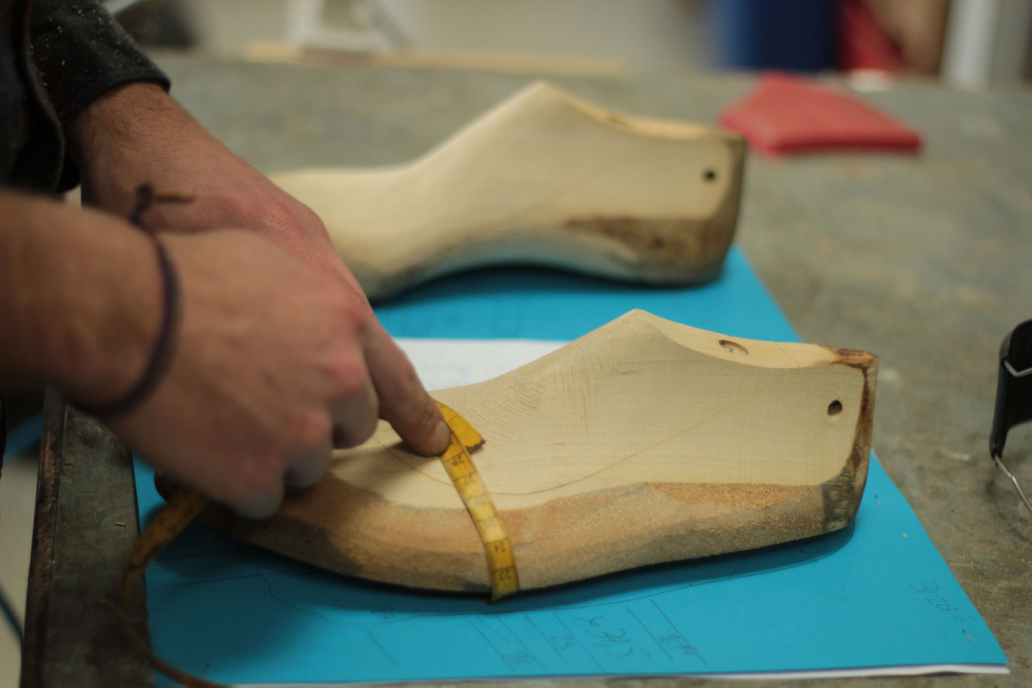 mise aux mesures du pied