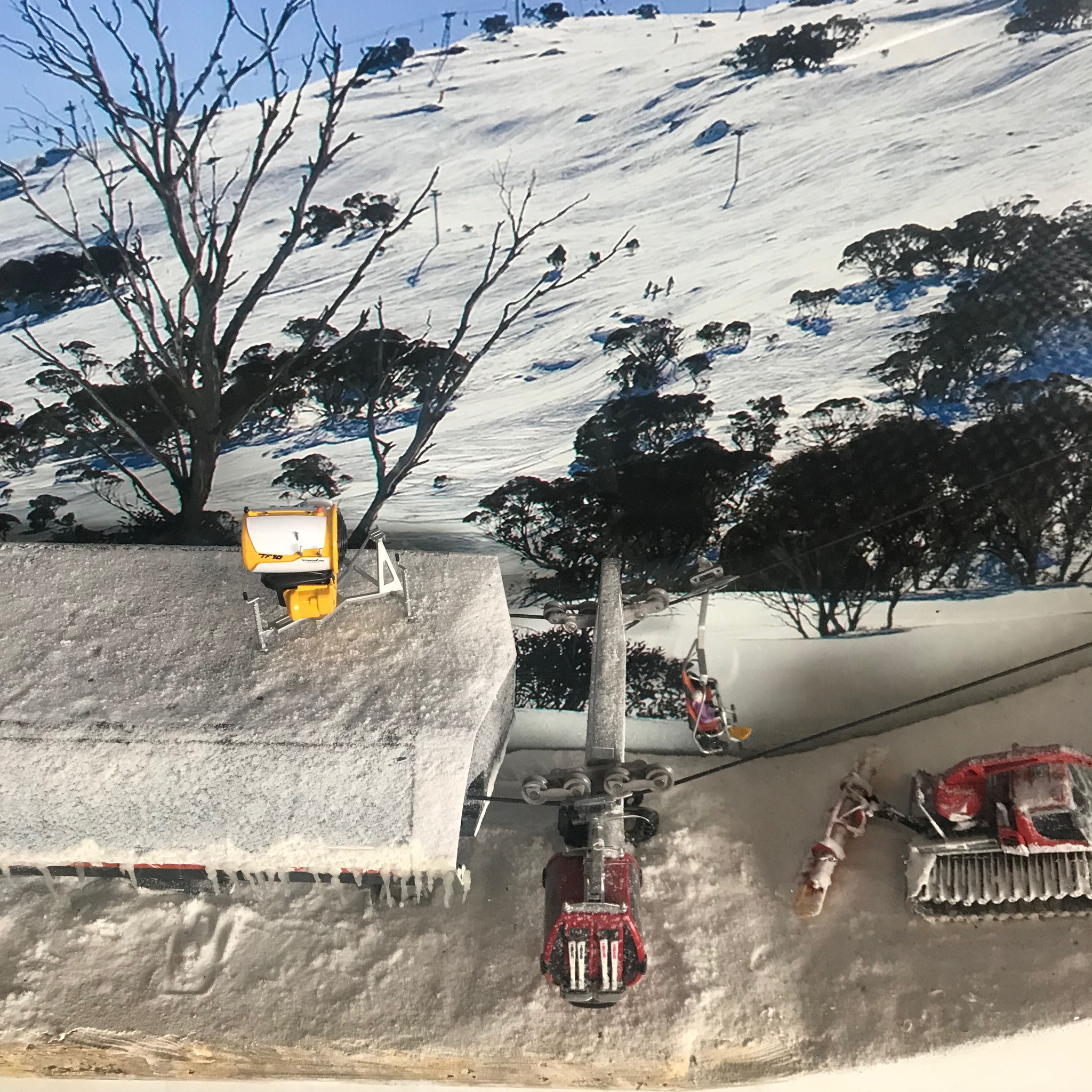 1121: If only today was as sunny as this model chair lift...