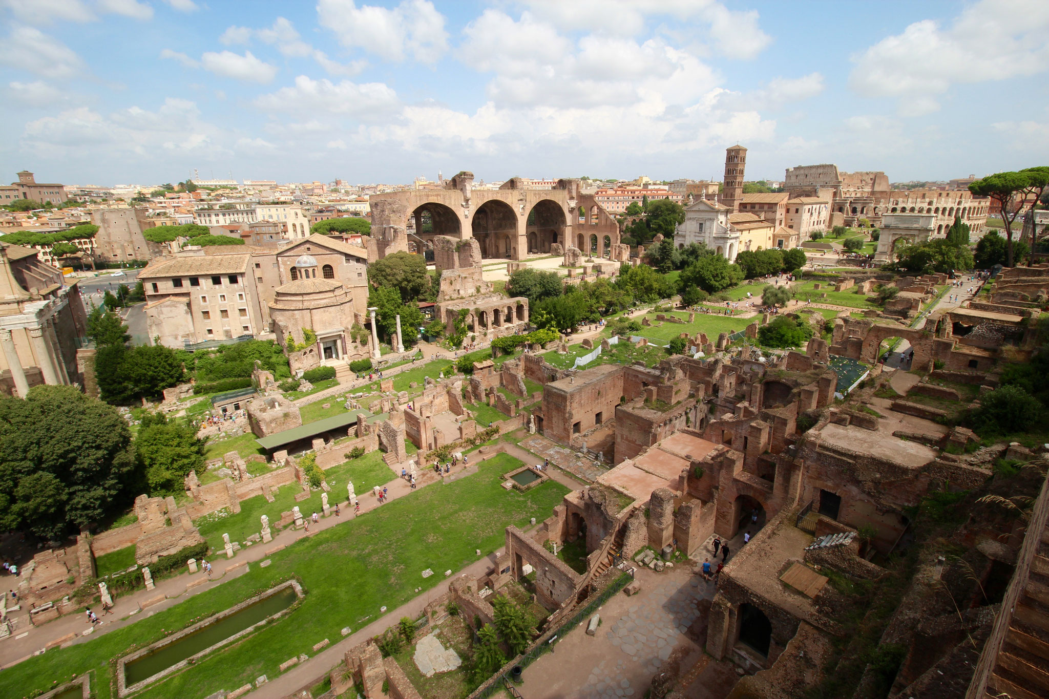 1222: looking East towards the Coloseum