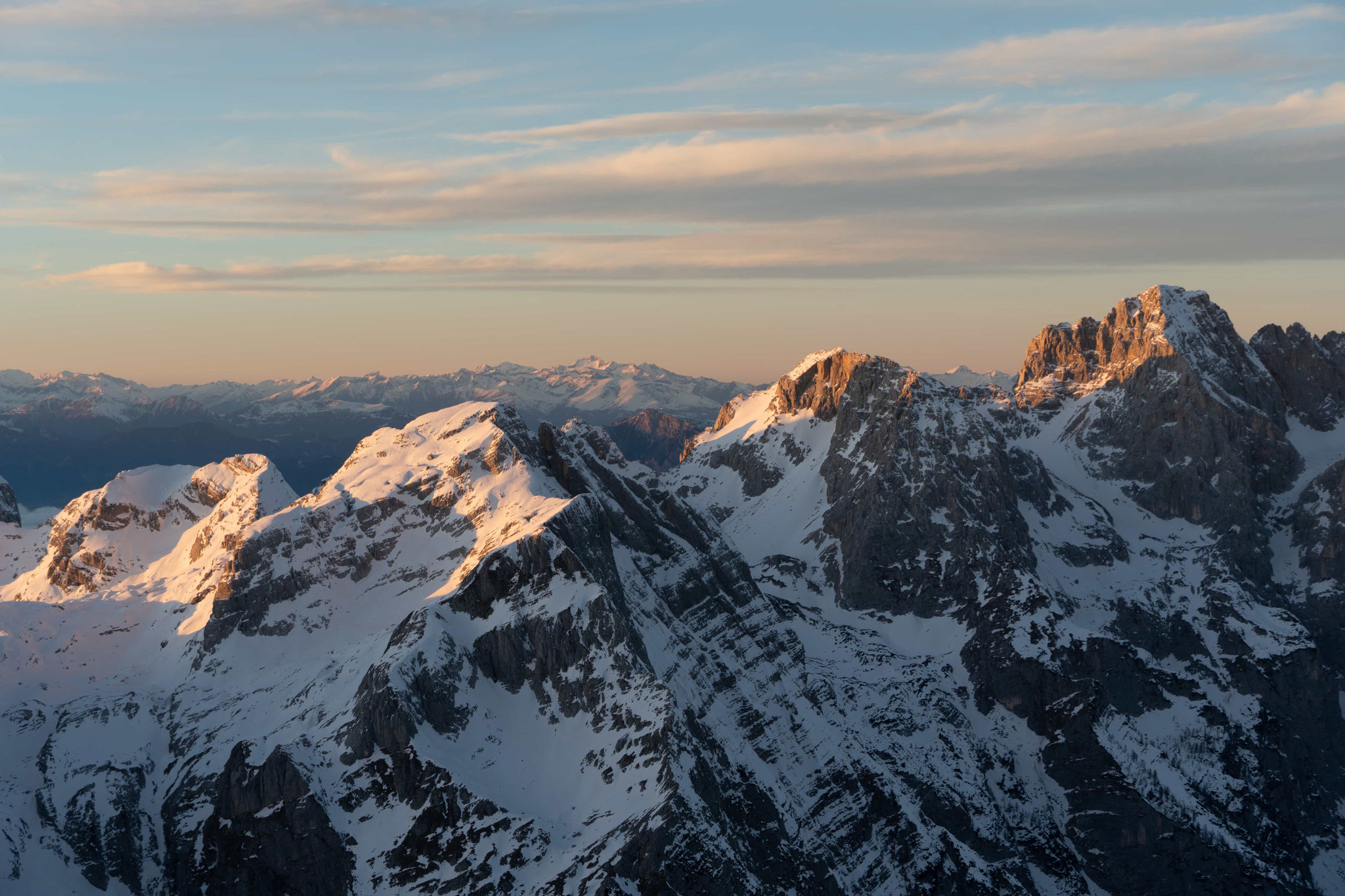 Vue depuis le sommet du Triglav