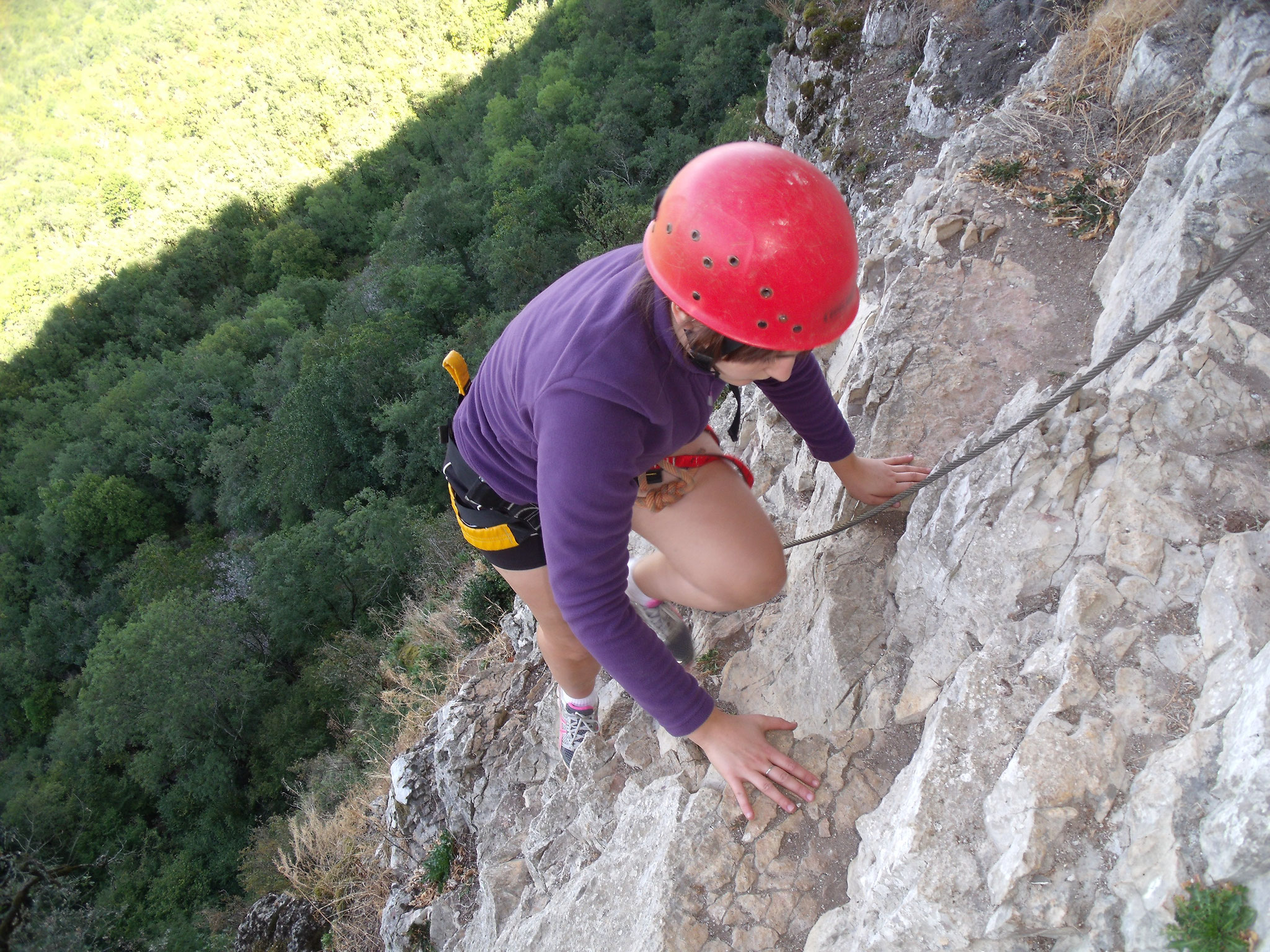 Lot Aventure parcours en falaise