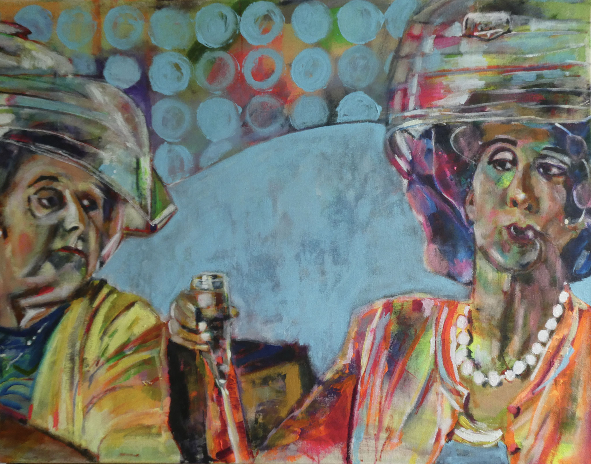 Auge in Auge: Paddington, 80x120, acrylic on canvas