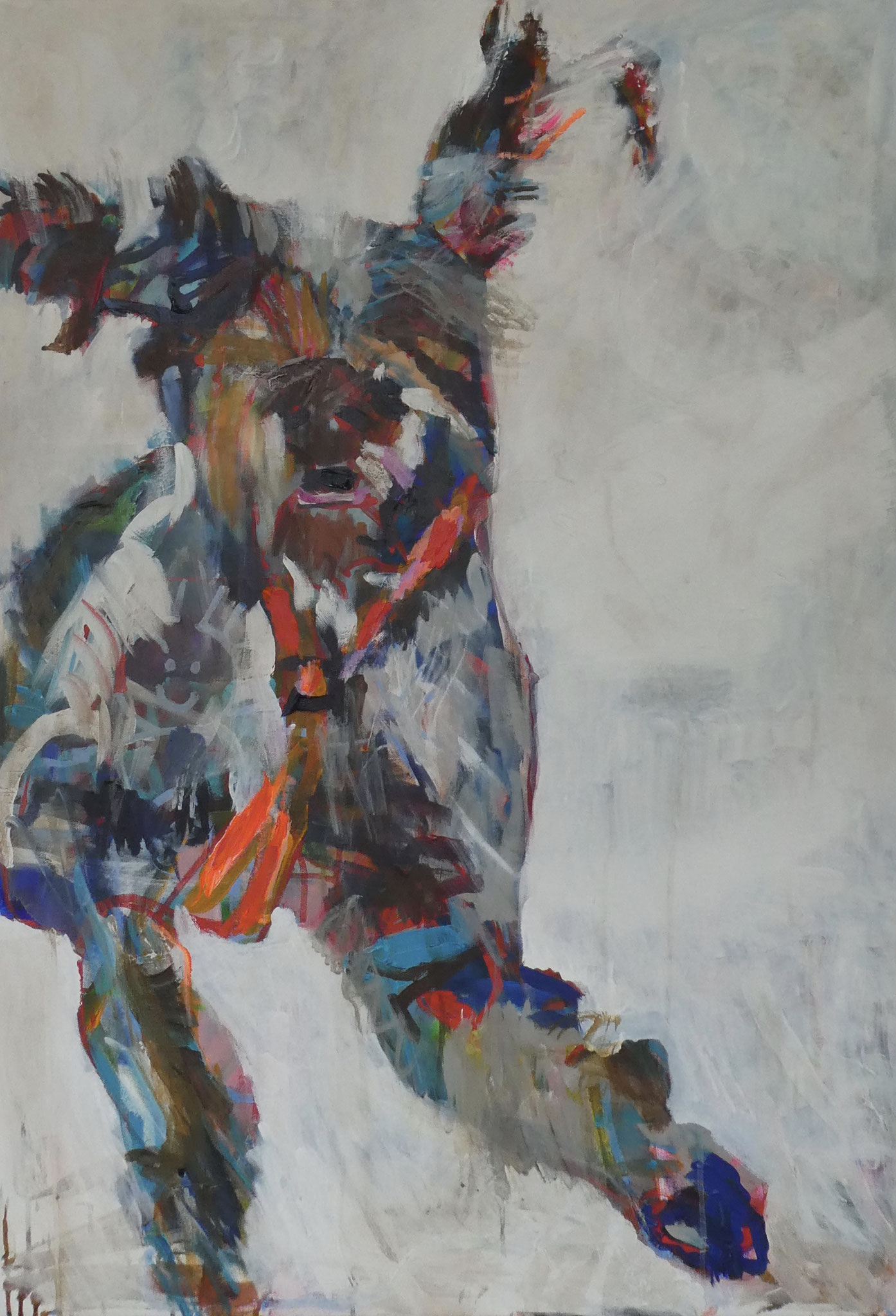 Hund 2, 100x70, acrylic on canvas