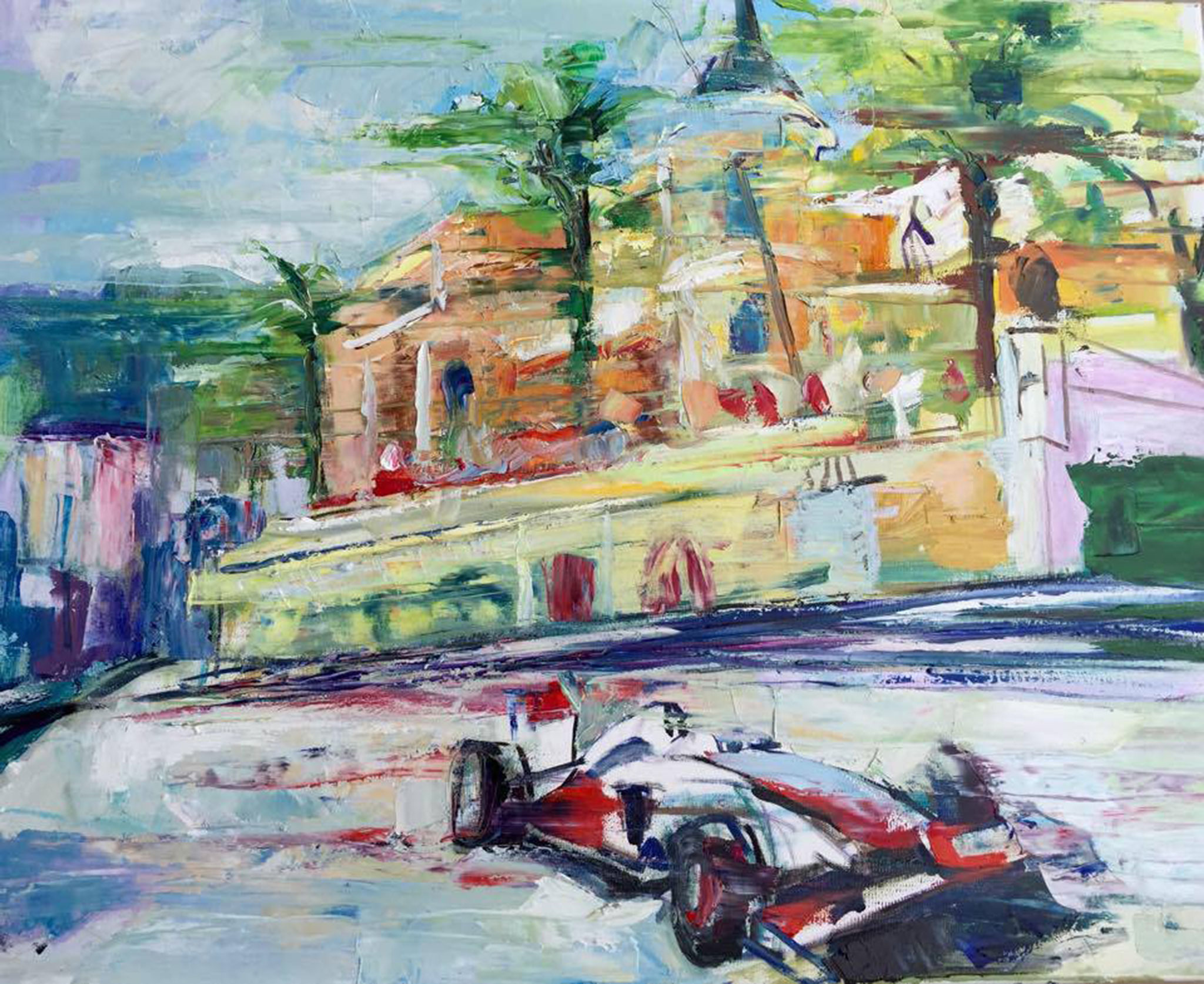 Grand Prix mc, oil on canvas, 40 x 60 cm, 2015