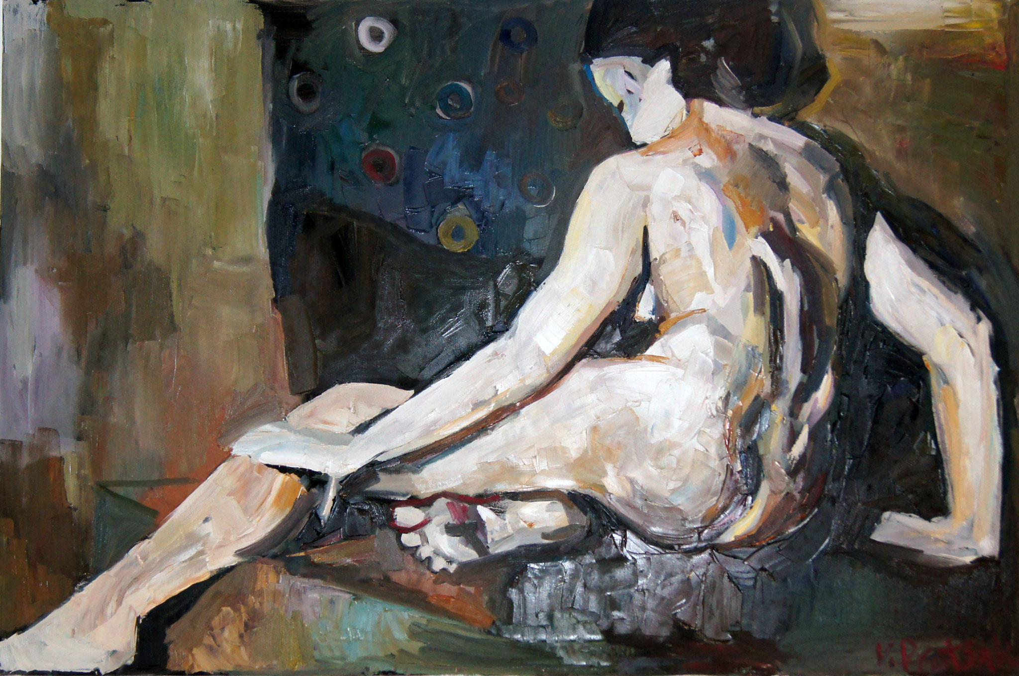 Nude, oil on canvas, 80 x 120 cm, 2015