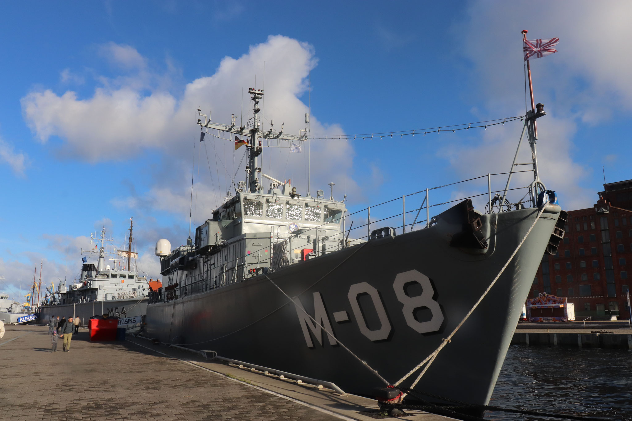 Kuģis M-08 "Rūsiņš" gatavs uzņemt viesus no Hamburgas un Lībekas