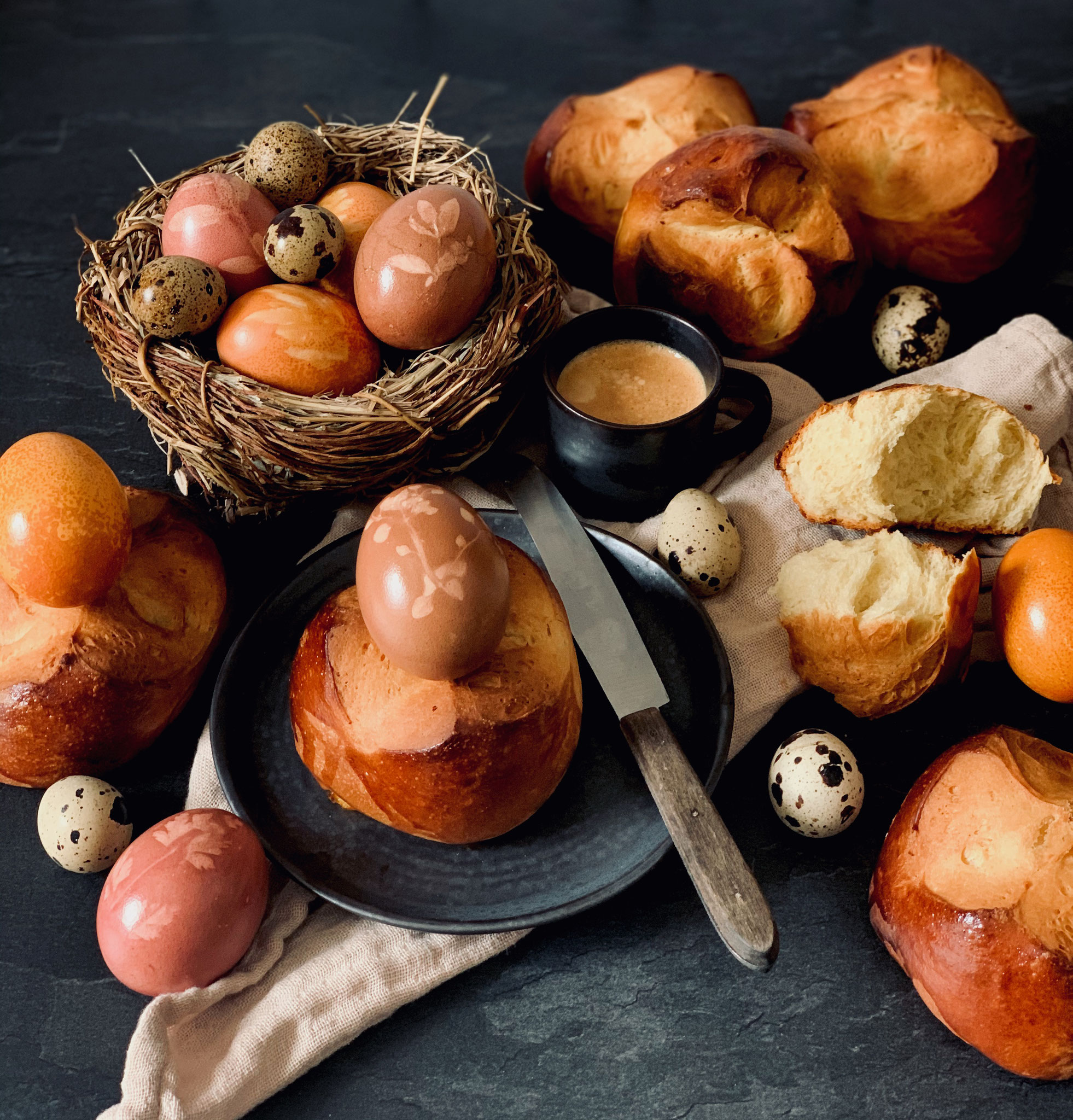 Die fertigen Osterpinzen