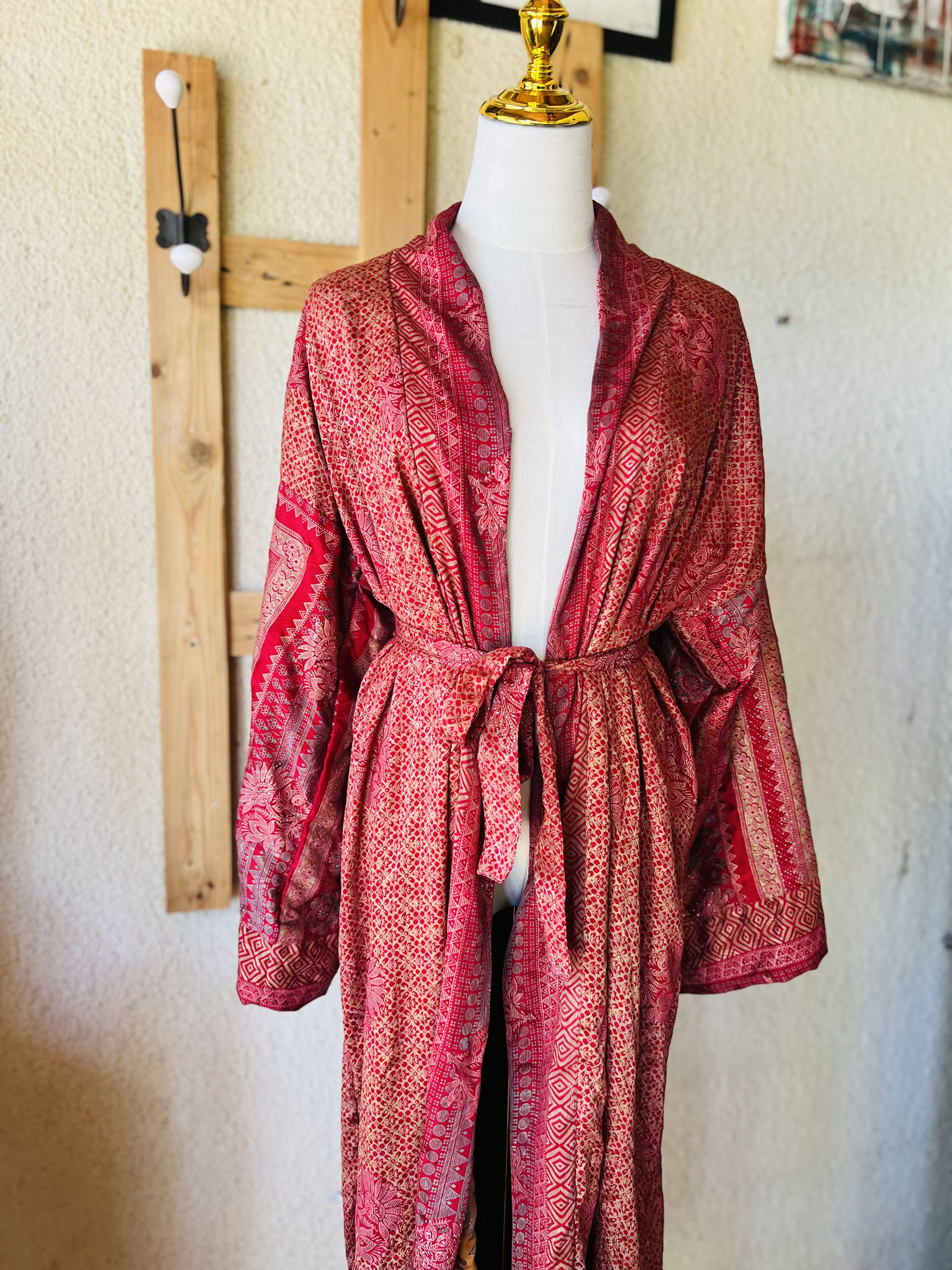 Kimono long réversible – éclat et raffinement artisanal