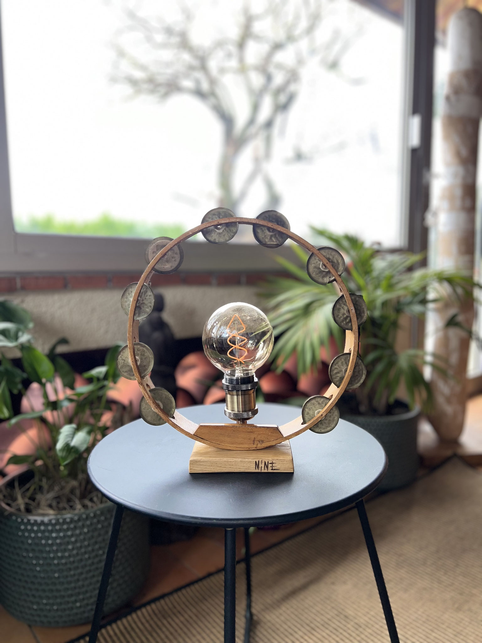 Lampe industrielle artisanale