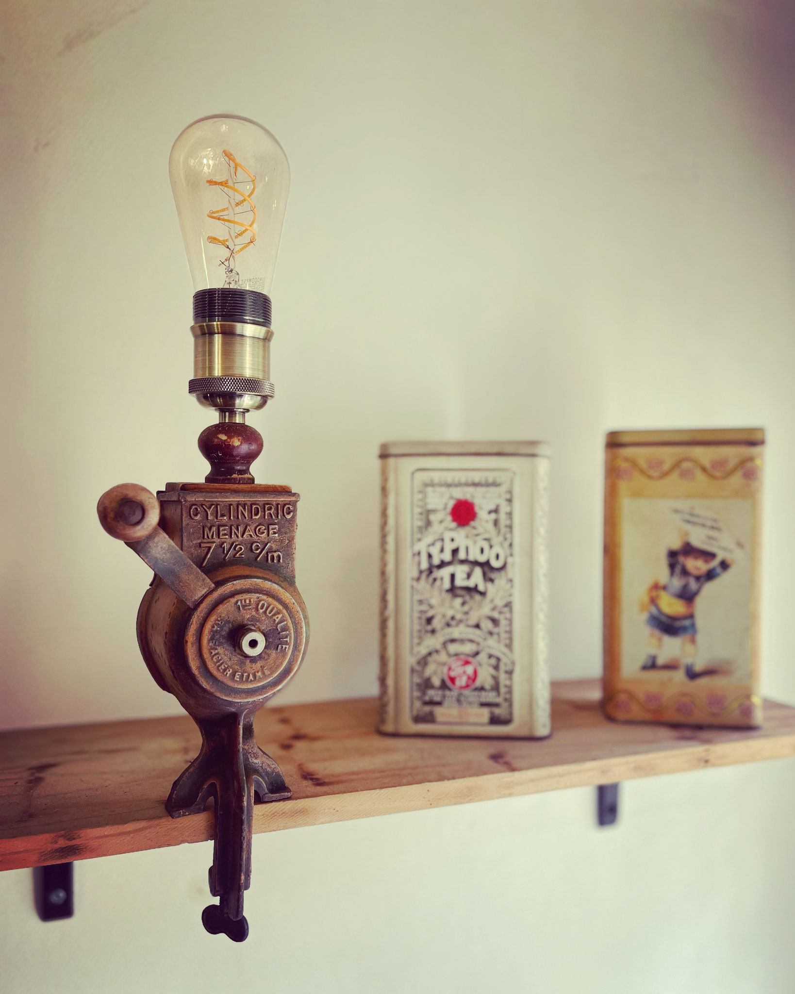 Lampe industrielle artisanale
