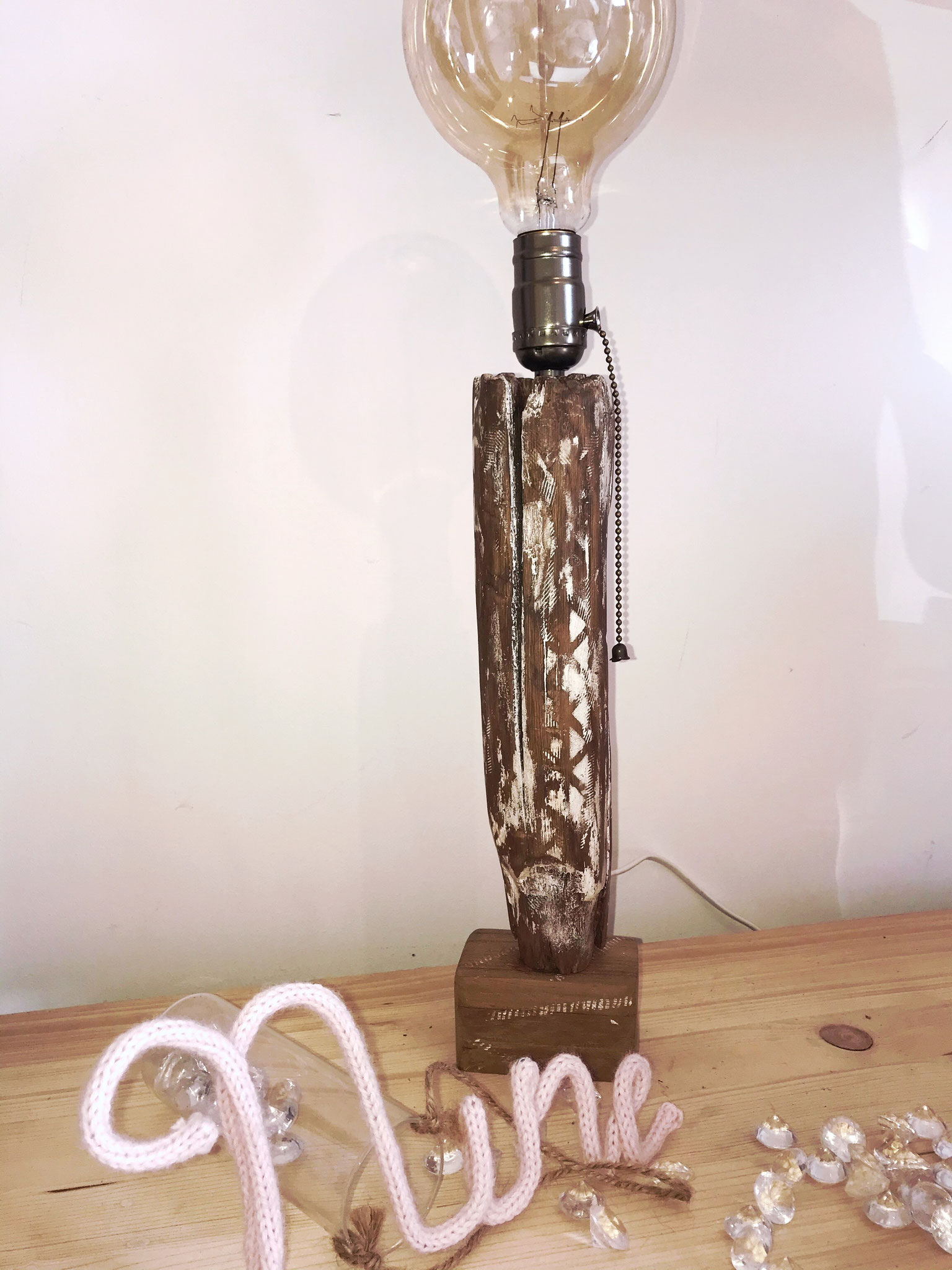 Lampe artistique artisanale