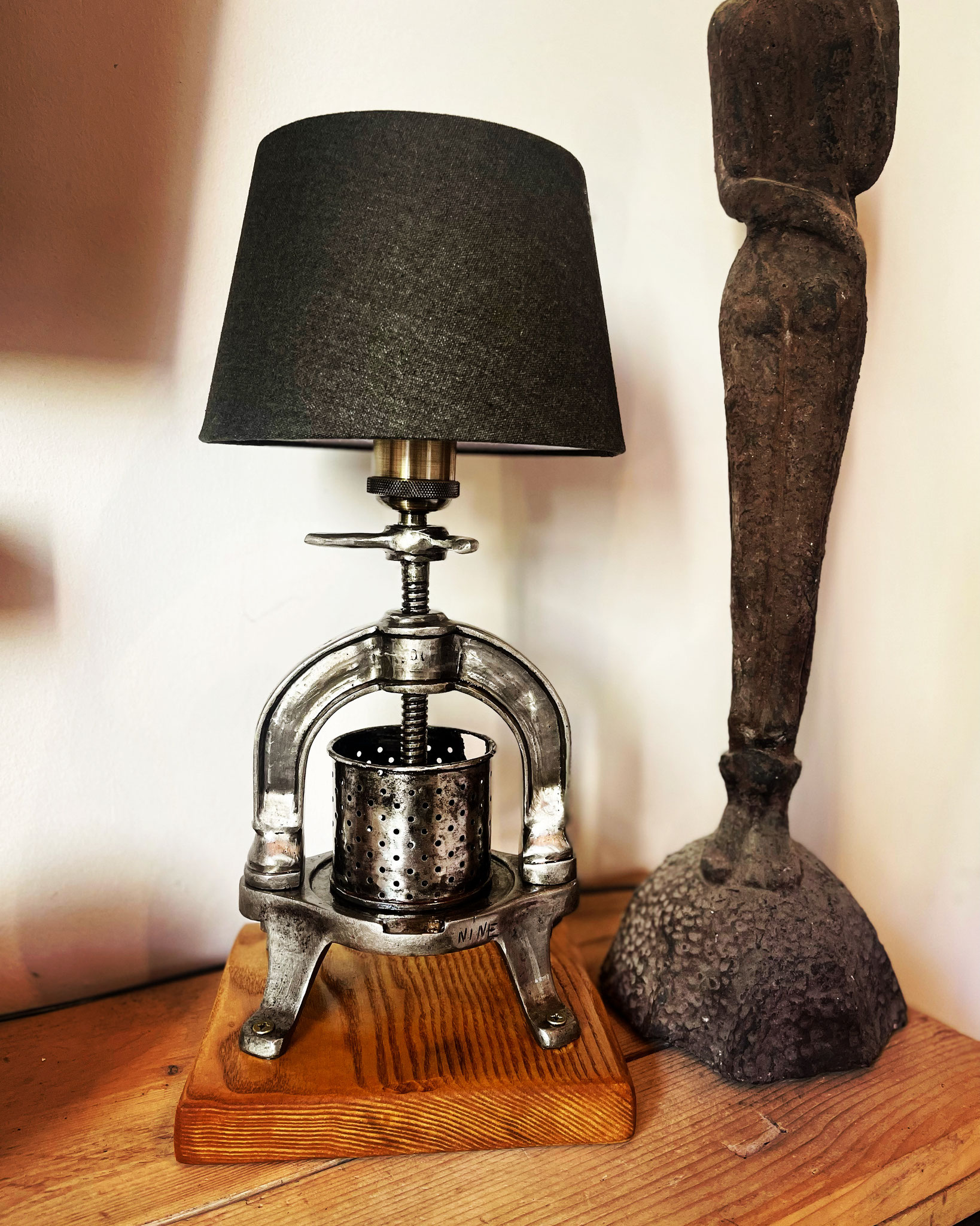 Lampe industrielle artisanale