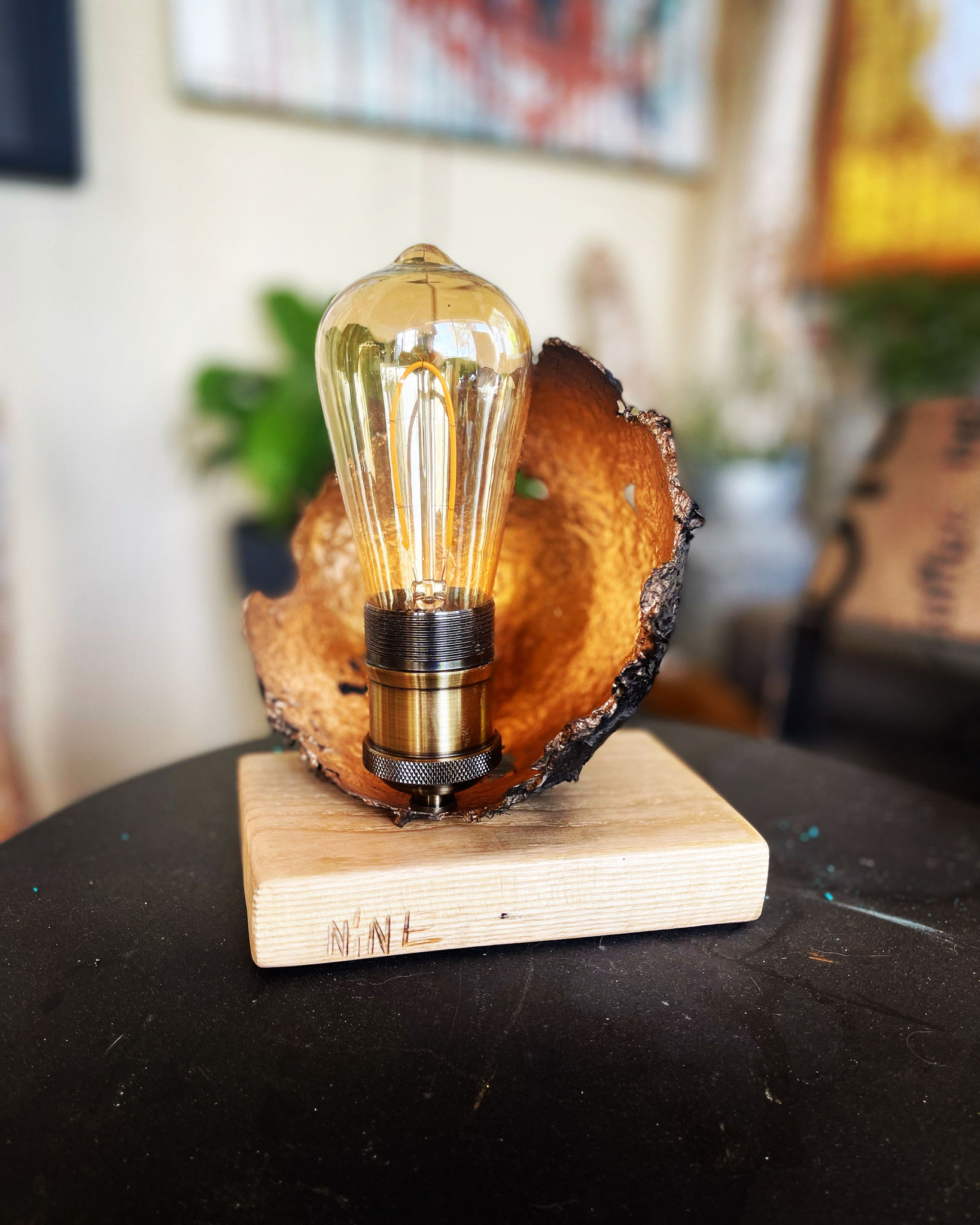 Lampe artistique artisanale