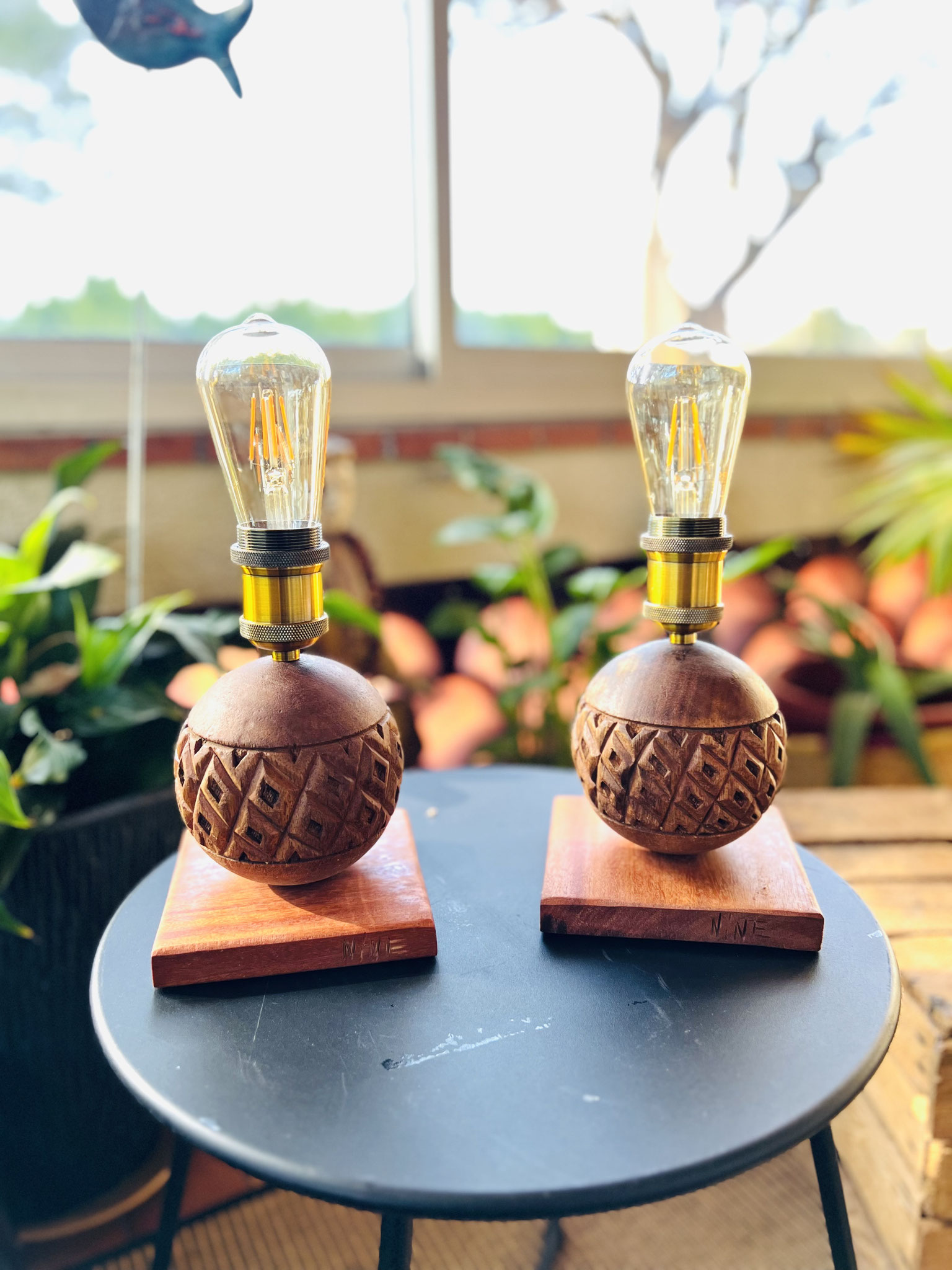 Lampe artistique artisanale