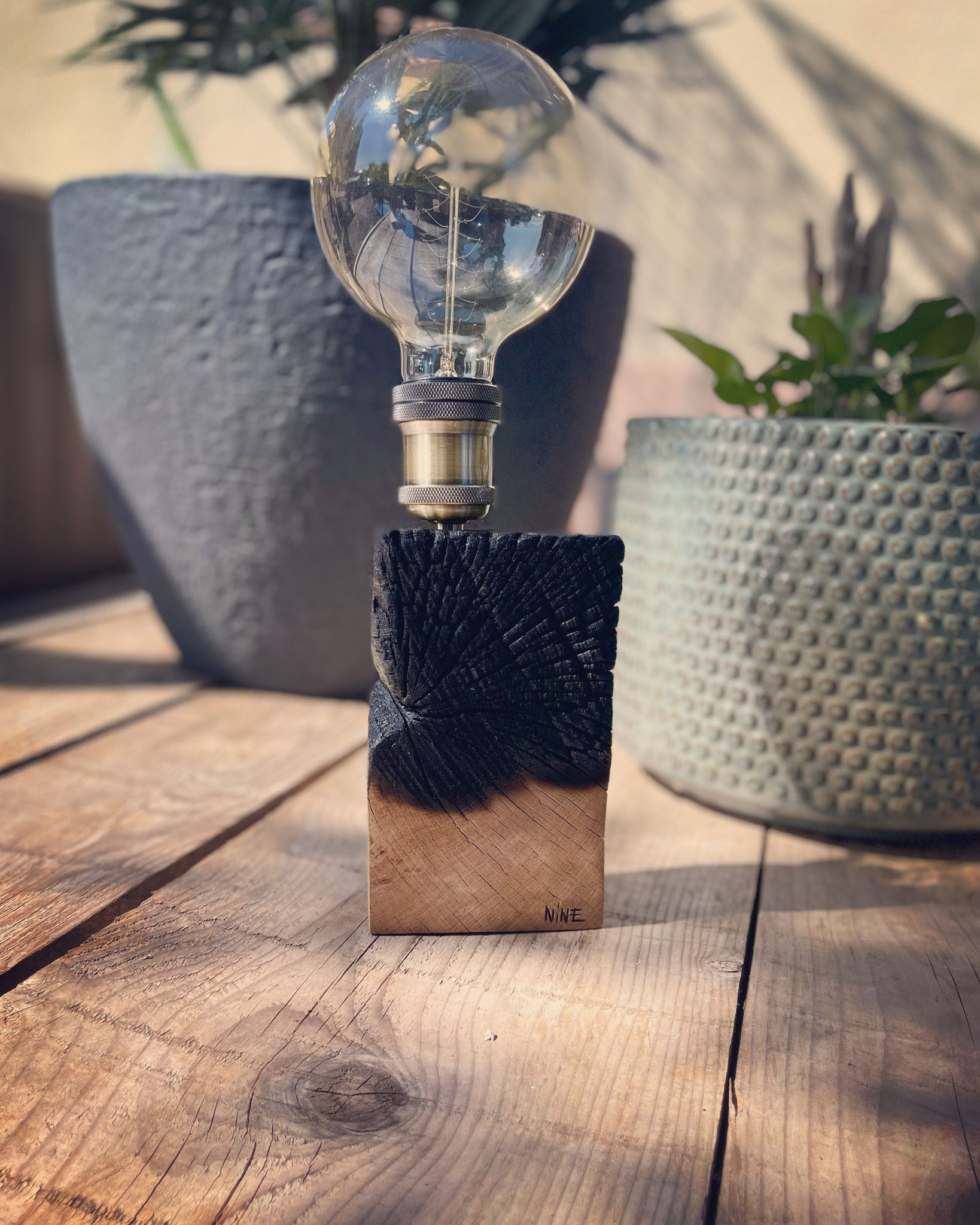 Lampe artistique artisanale