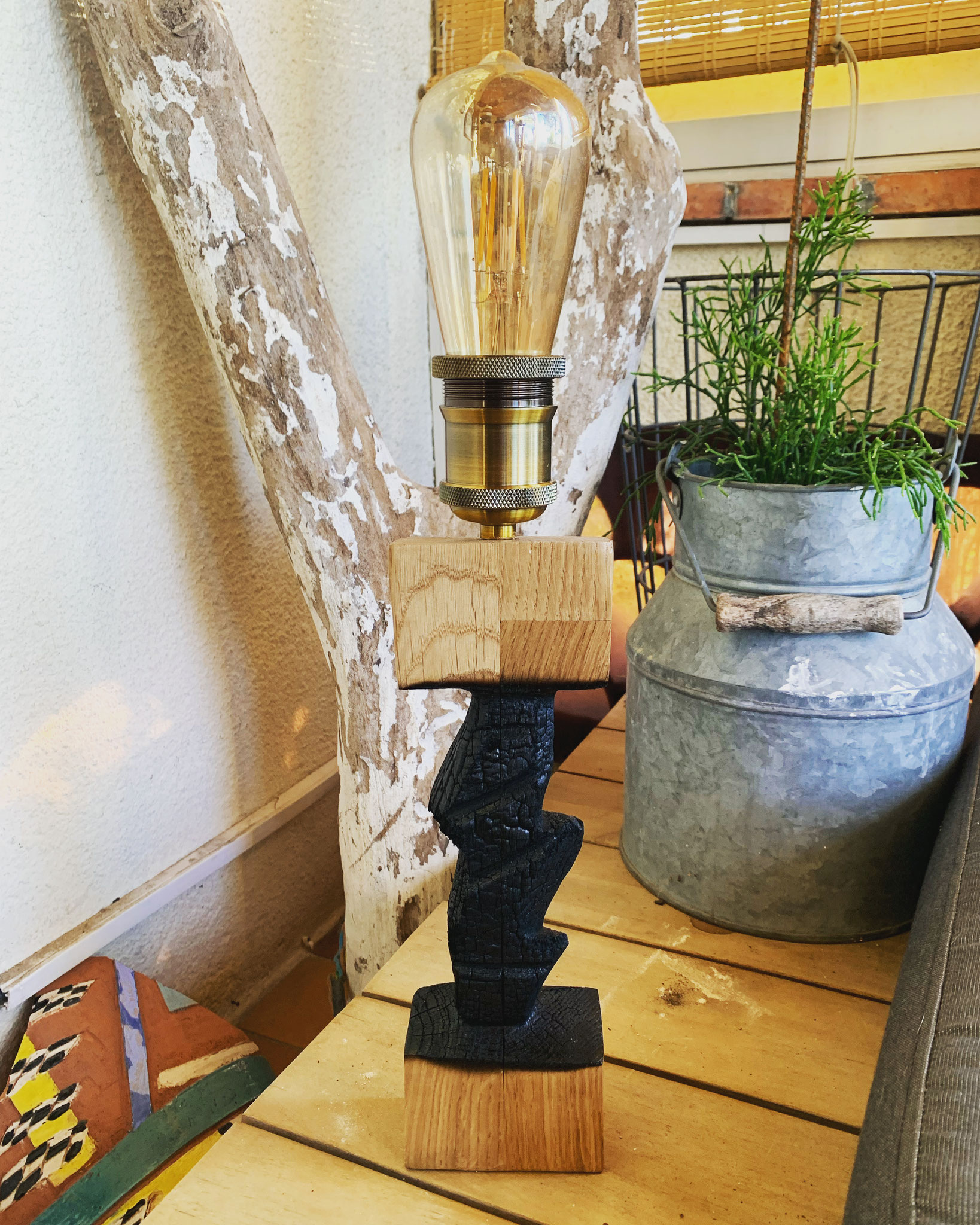 Lampe artistique artisanale