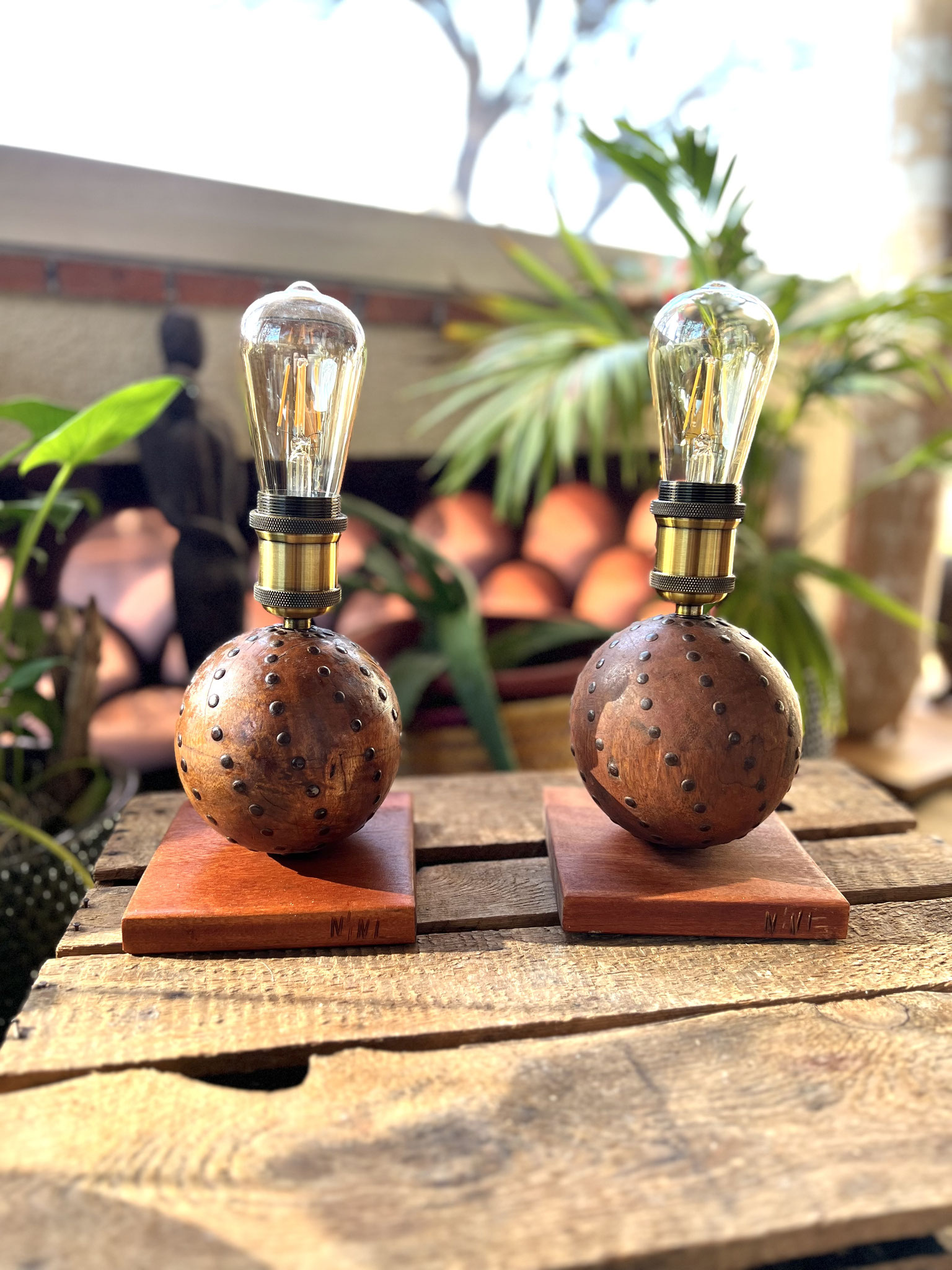Lampe artistique artisanale