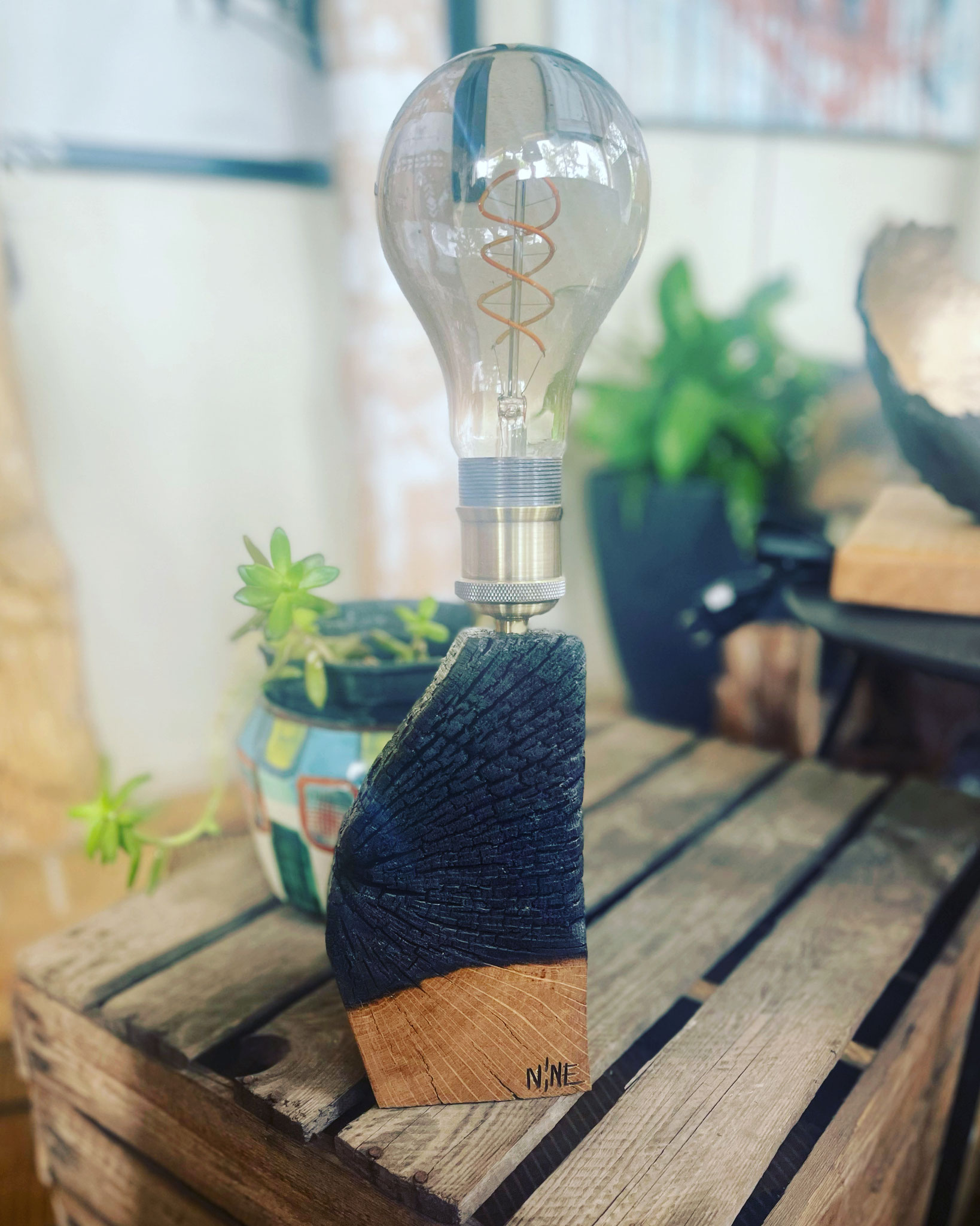 Lampe artistique artisanale