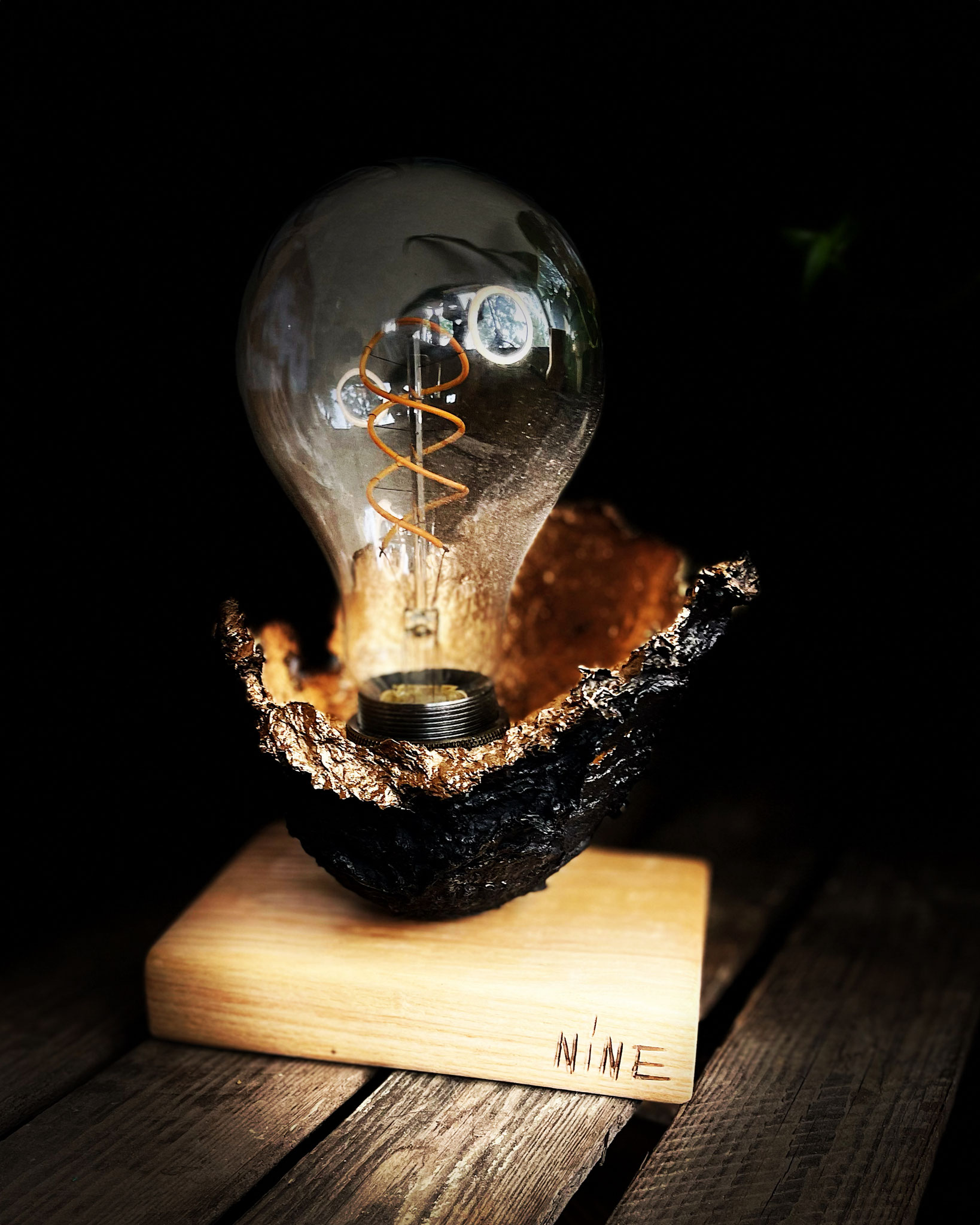 Lampe artistique artisanale