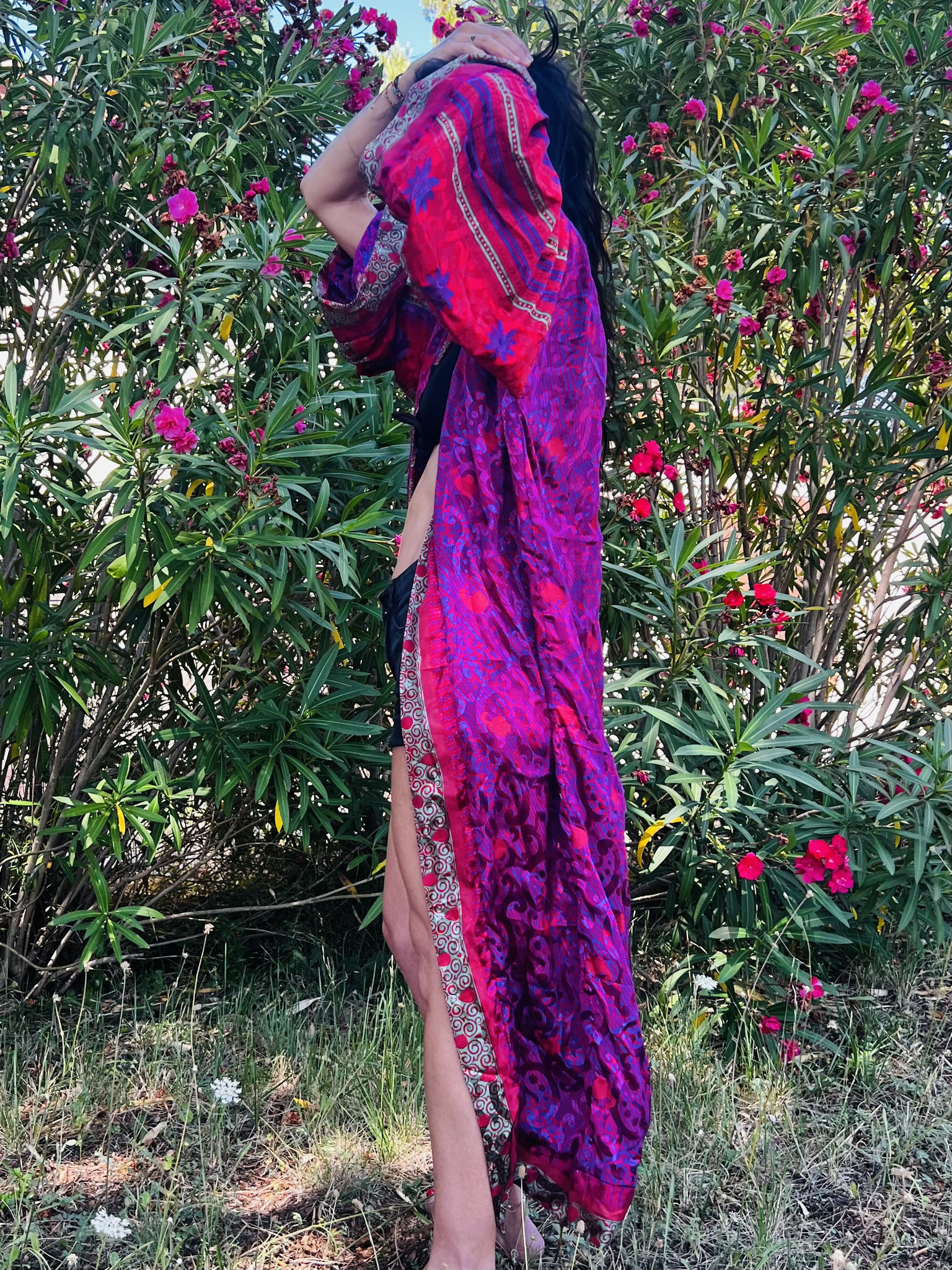 Kimono rose lumineux – fluidité et confort éthique