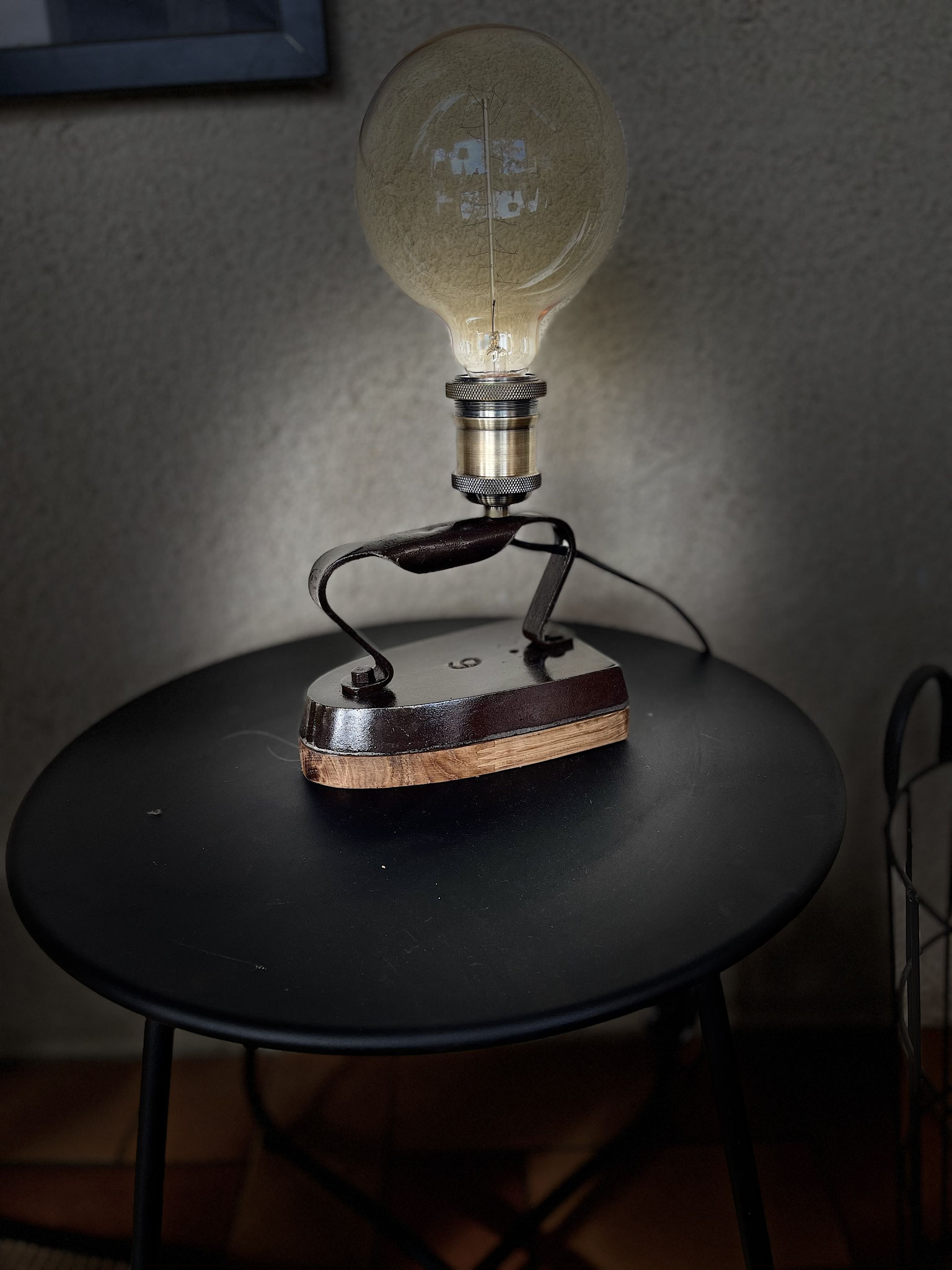 Lampe industrielle artisanale