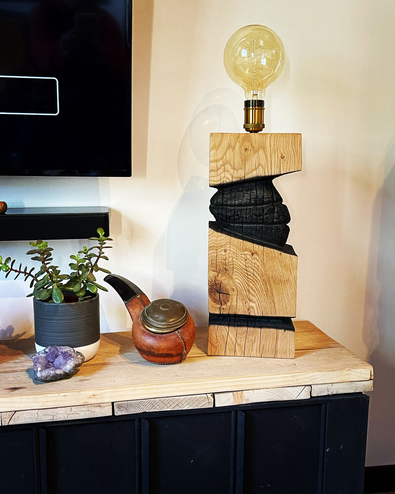 Lampe artistique artisanale