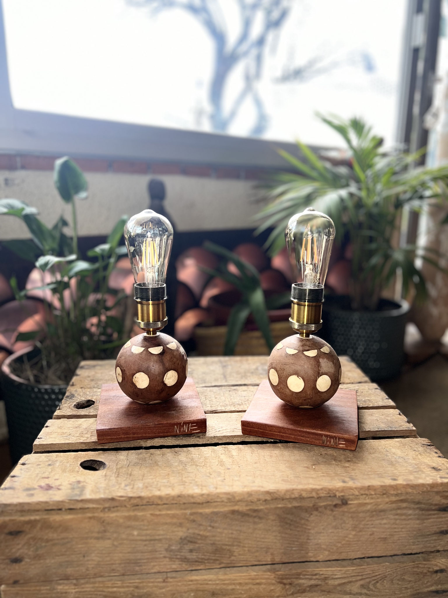 Lampe artistique artisanale
