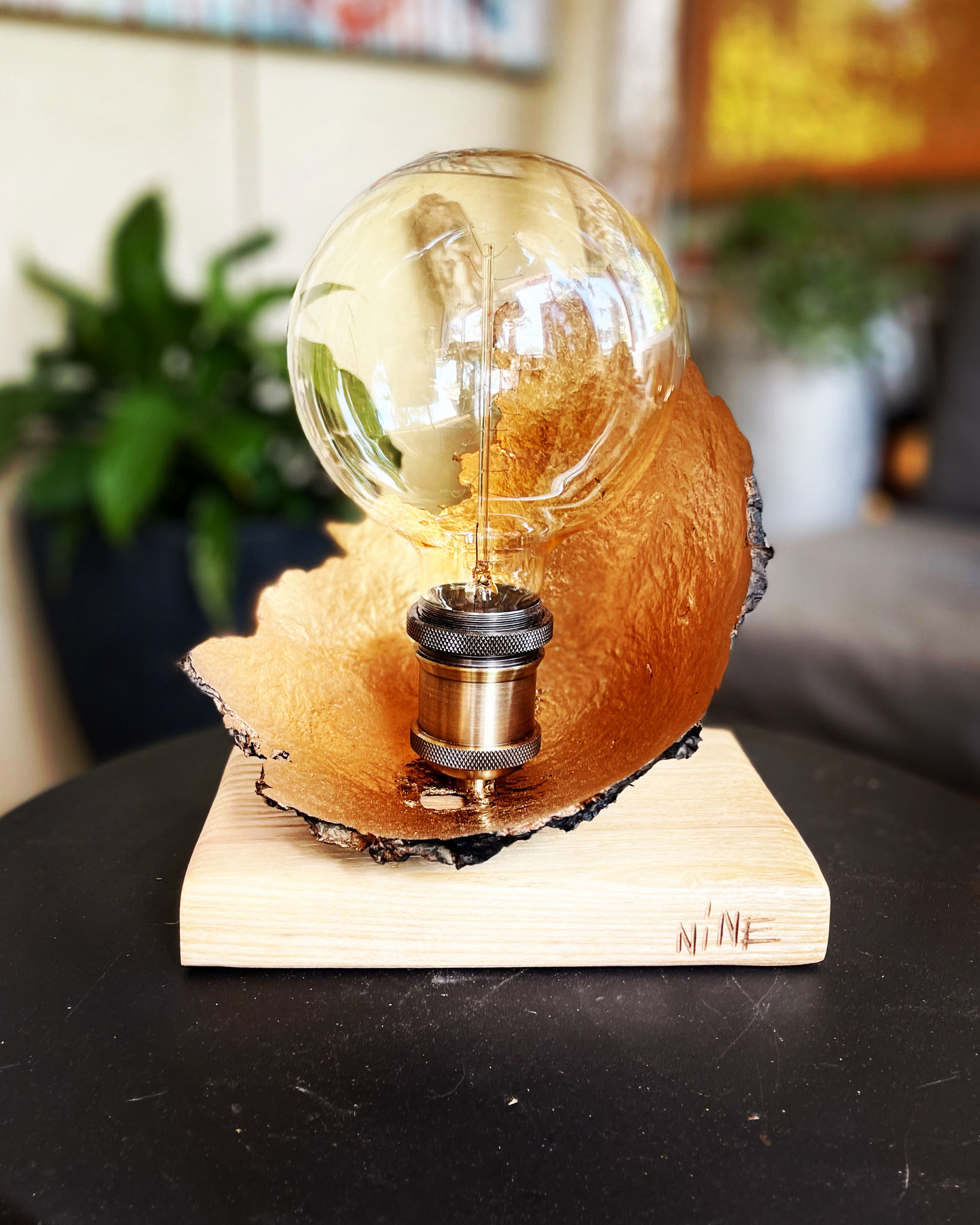 Lampe artistique artisanale