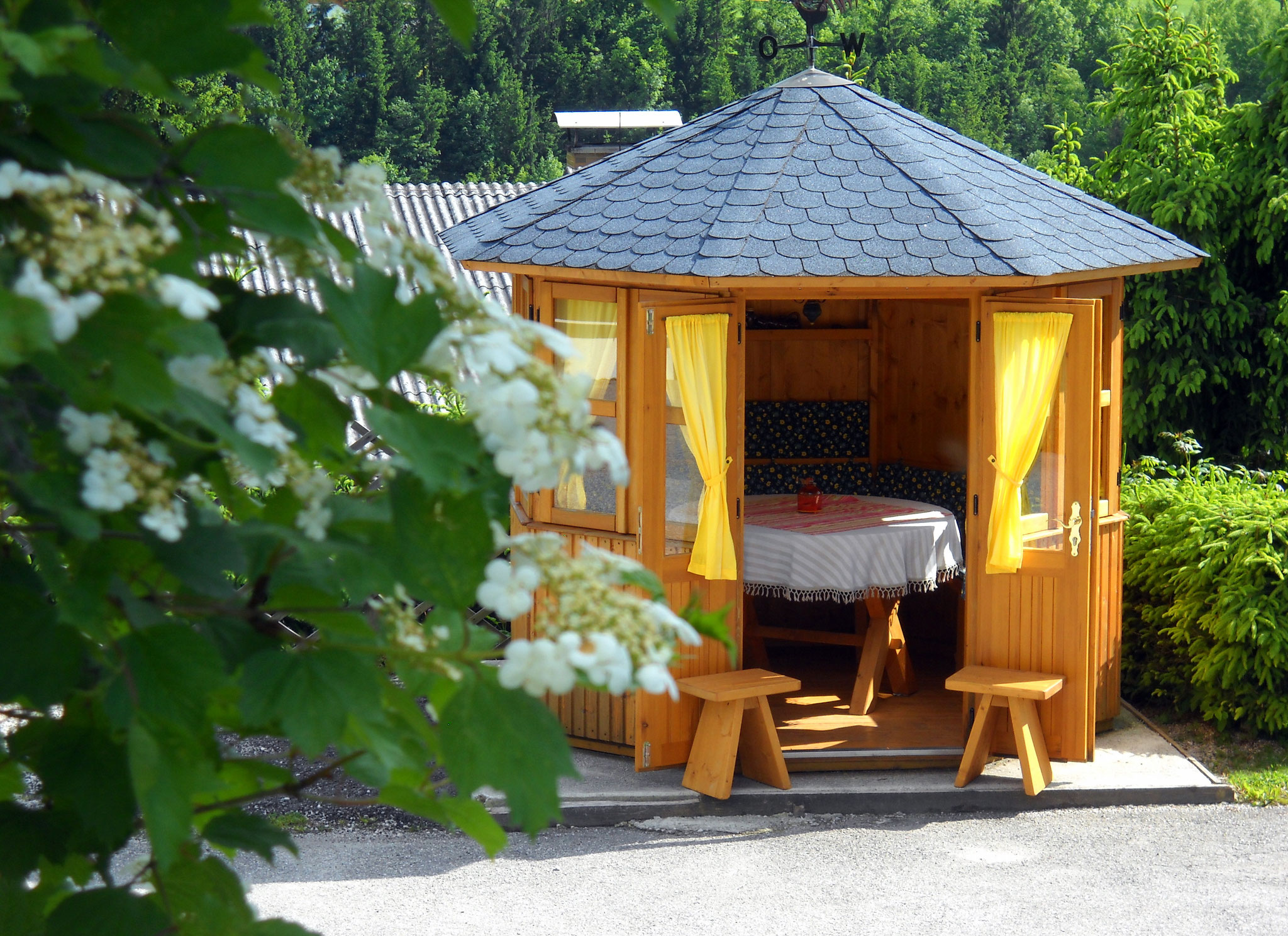 Unser Pavillion ist immer offen