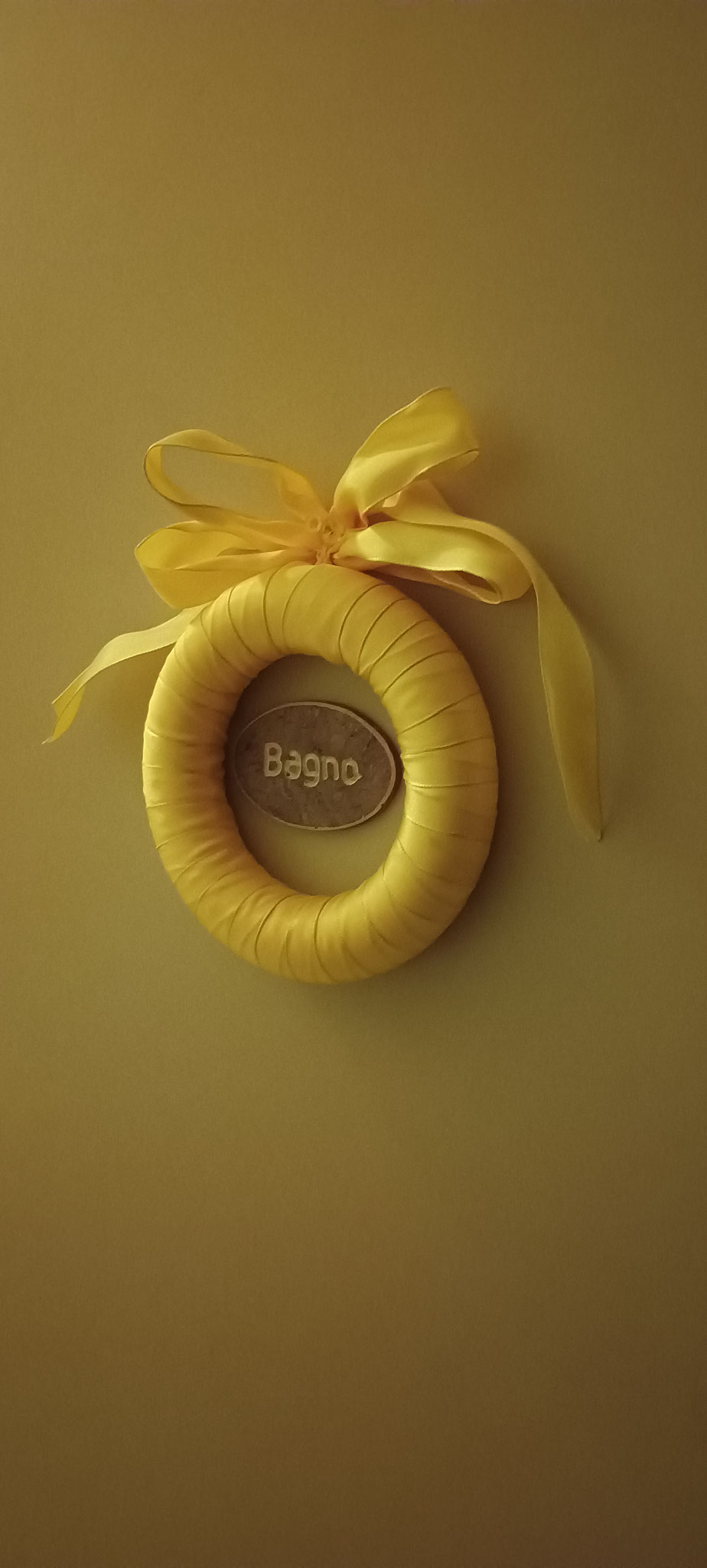 Decorazione della porta del bagno