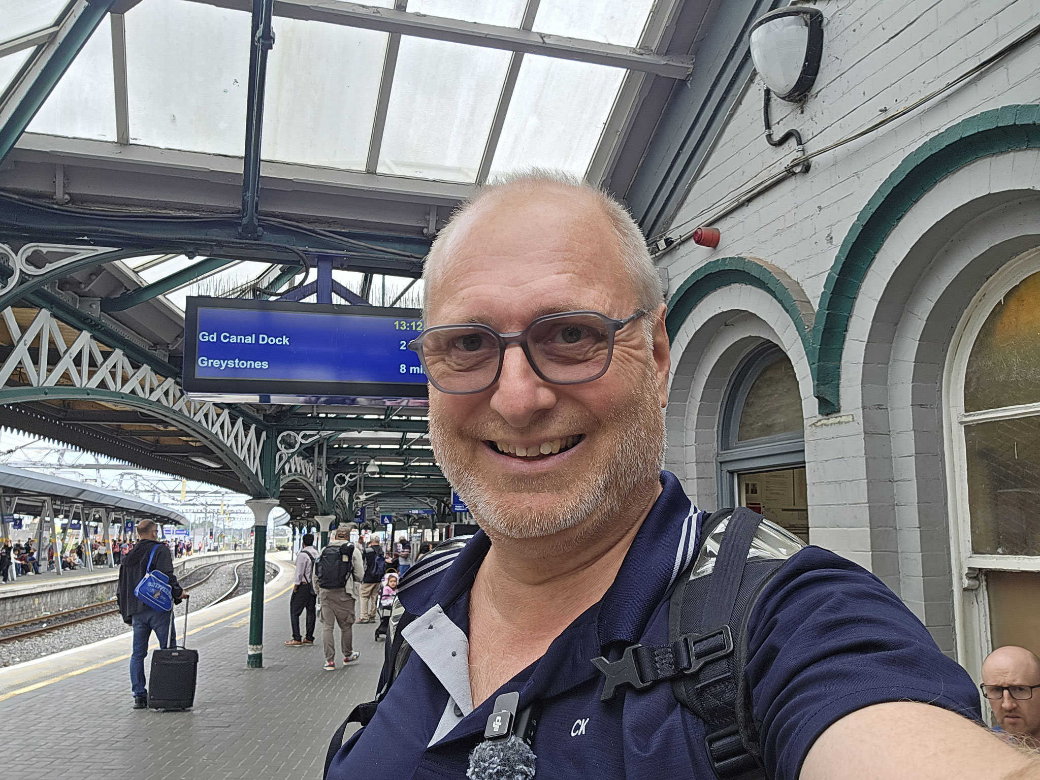 Warten auf den Zug