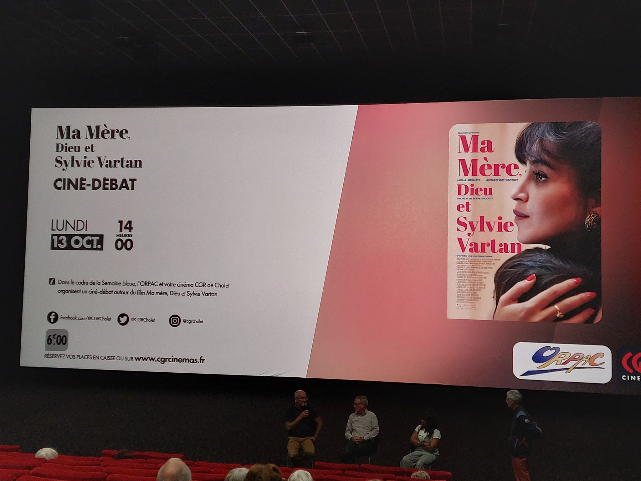 Séance cinéma au CGR