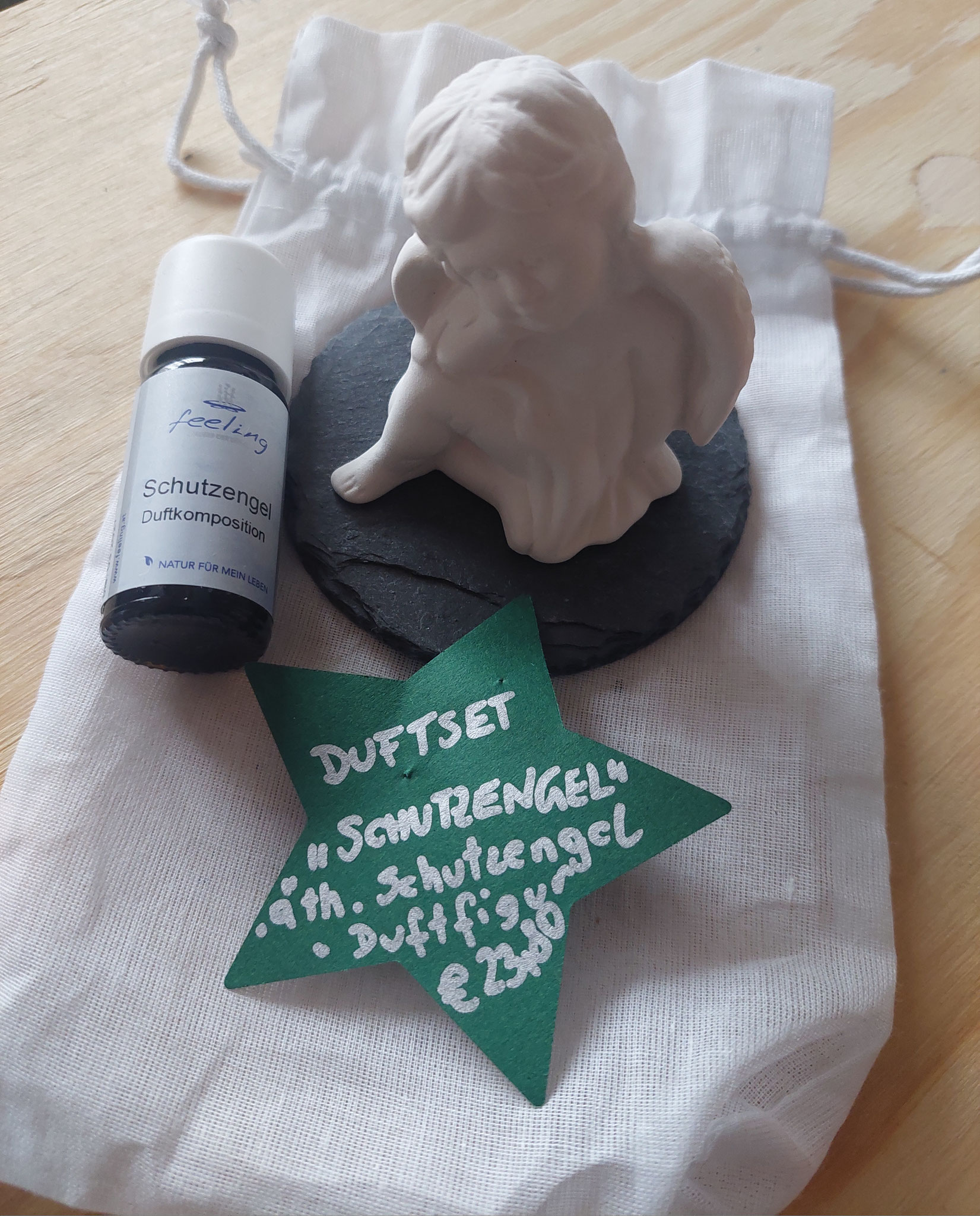 Duftset "Schutzengel" € 23,80 inkl. (Duftstein Engel + äth. Duftkomposition Schutzengel) auch einzeln erhältlich