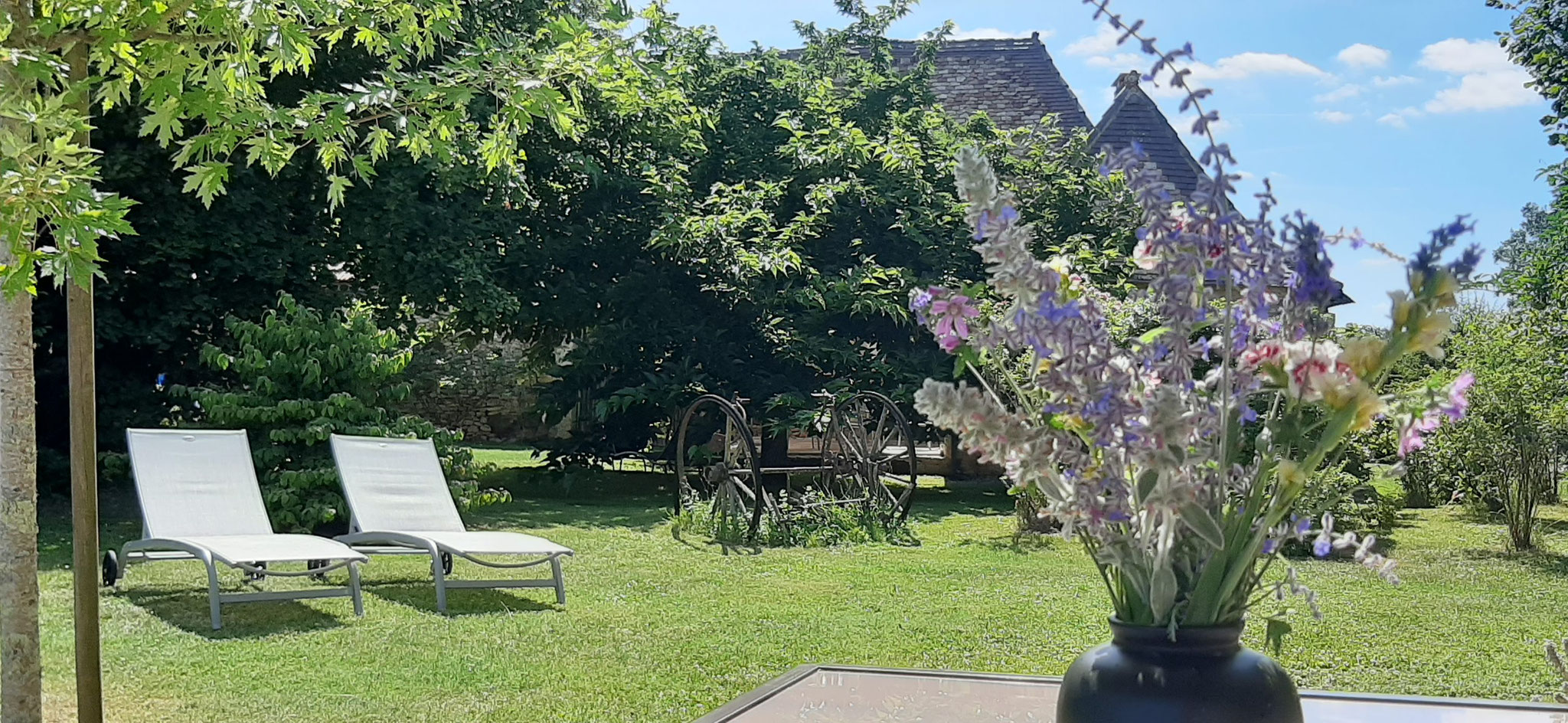 Le jardin de notre Maison Lascaux