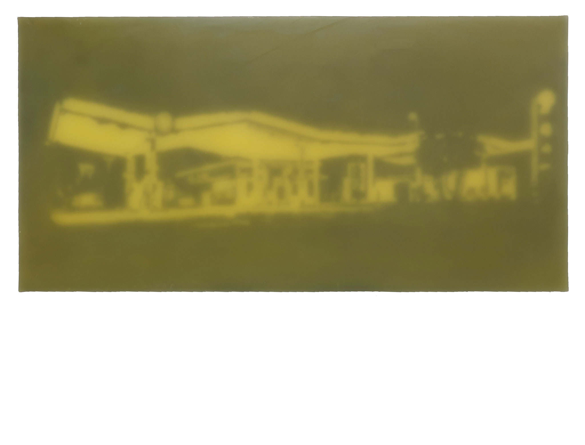 Lichttempel gelb lang, 2011, Paraffin,   60 x 130 (Privatsammlung)