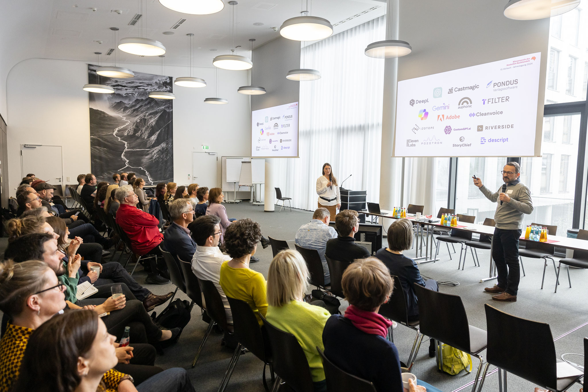 Johannes Ackner auf der Tagung der IG Hörbuch 2024 in Frankfurt am Main